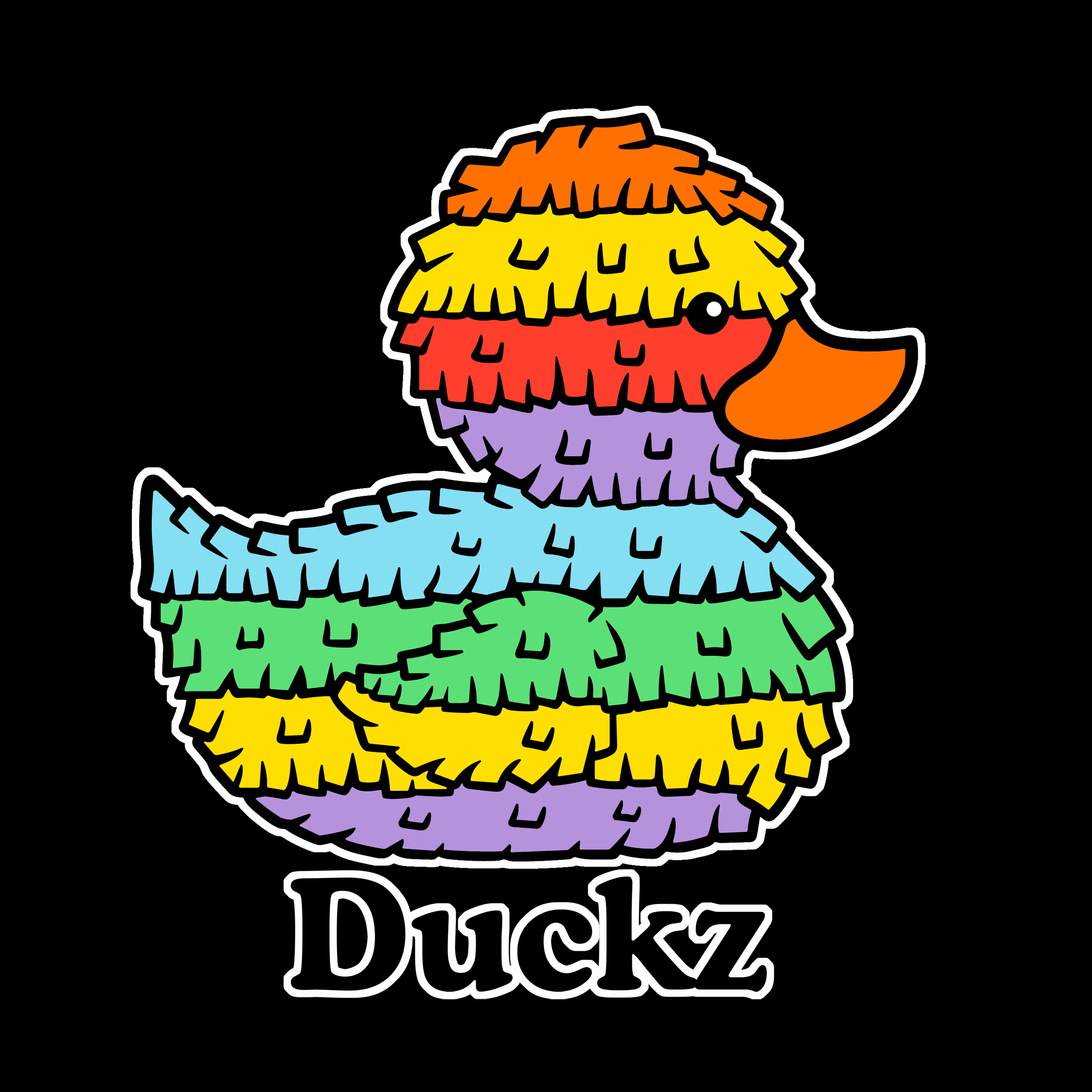 Piñata Puff - Black (Adult Short Sleeve T-Shirt) sold by PAWZ product image thumbnail 3