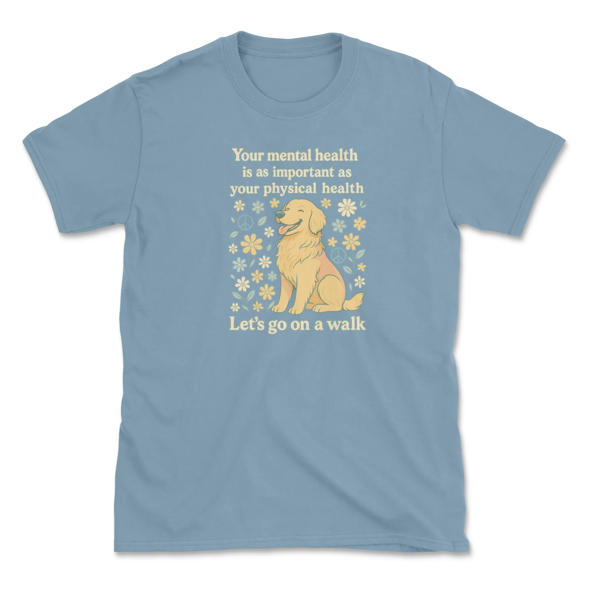Mental Health Walk (Front Print) (Adult Short Sleeve T-Shirt) sold by PAWZ