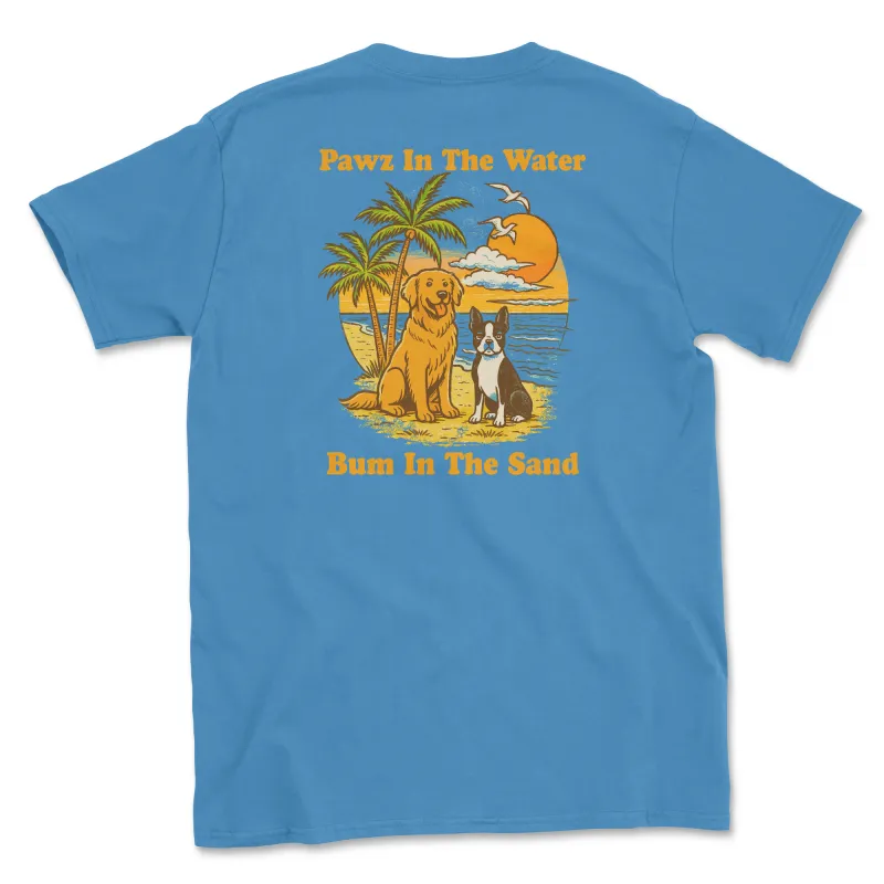 Pawz In The Water (Adult Short Sleeve T-Shirt) sold by PAWZ