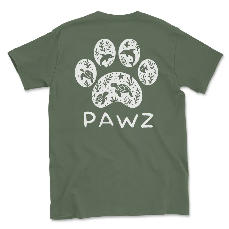 Tide & Turtles (Adult Short Sleeve T-Shirt) sold by PAWZ