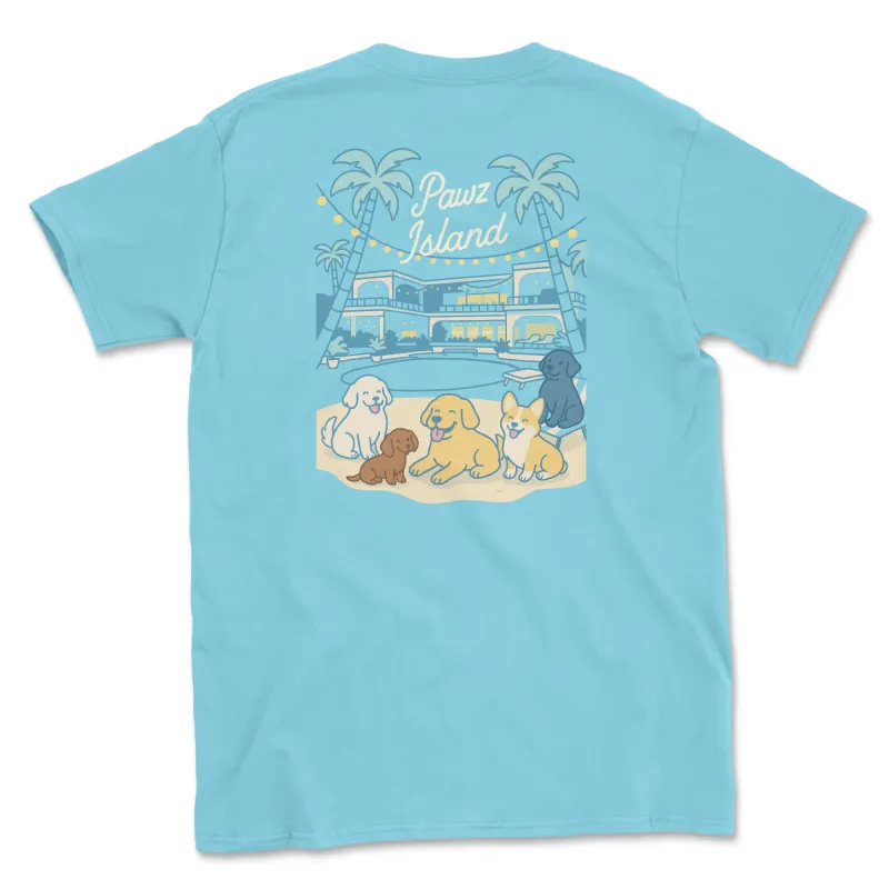 Pawz Island (Adult Short Sleeve T-Shirt) made by PAWZ
