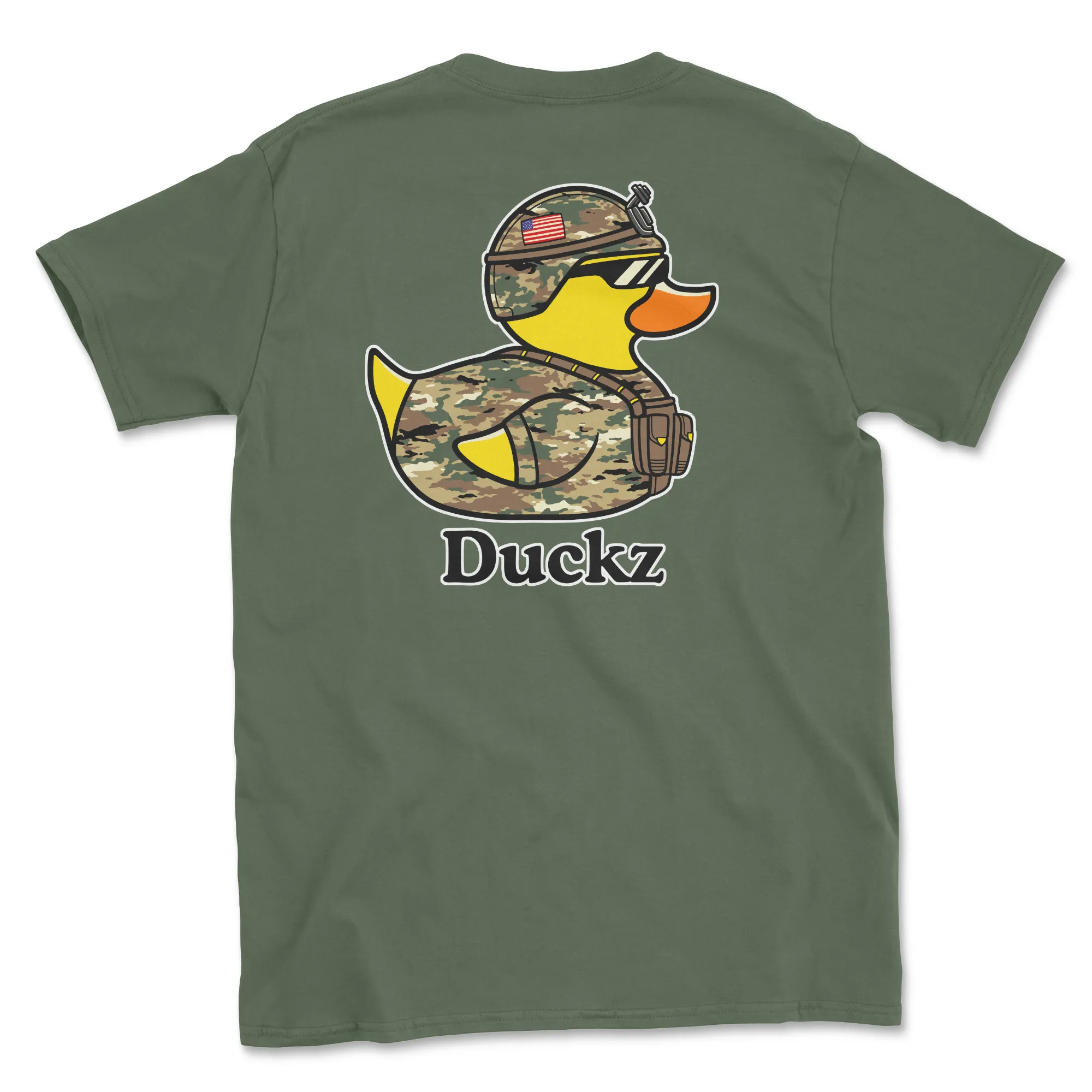 Military Mallard - Military Green (Adult Short Sleeve T-Shirt) sold by PAWZ