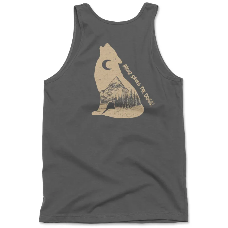 Howling Pup (Adult Tank Top) sold by PAWZ