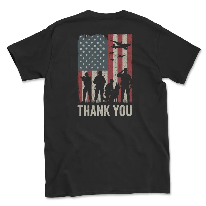 Thank You (Adult Short Sleeve T-Shirt) Super Sale sold by PAWZ