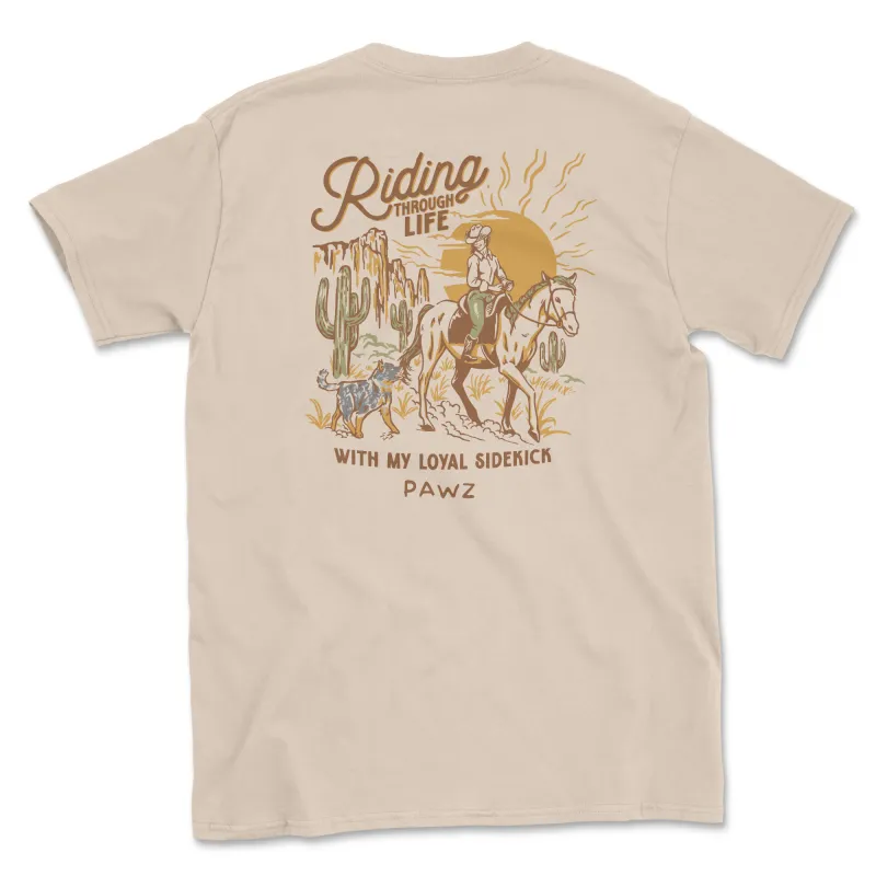 Blue Heeler Loyal Sidekick (Adult Short Sleeve T-Shirt) Super Sale sold by PAWZ