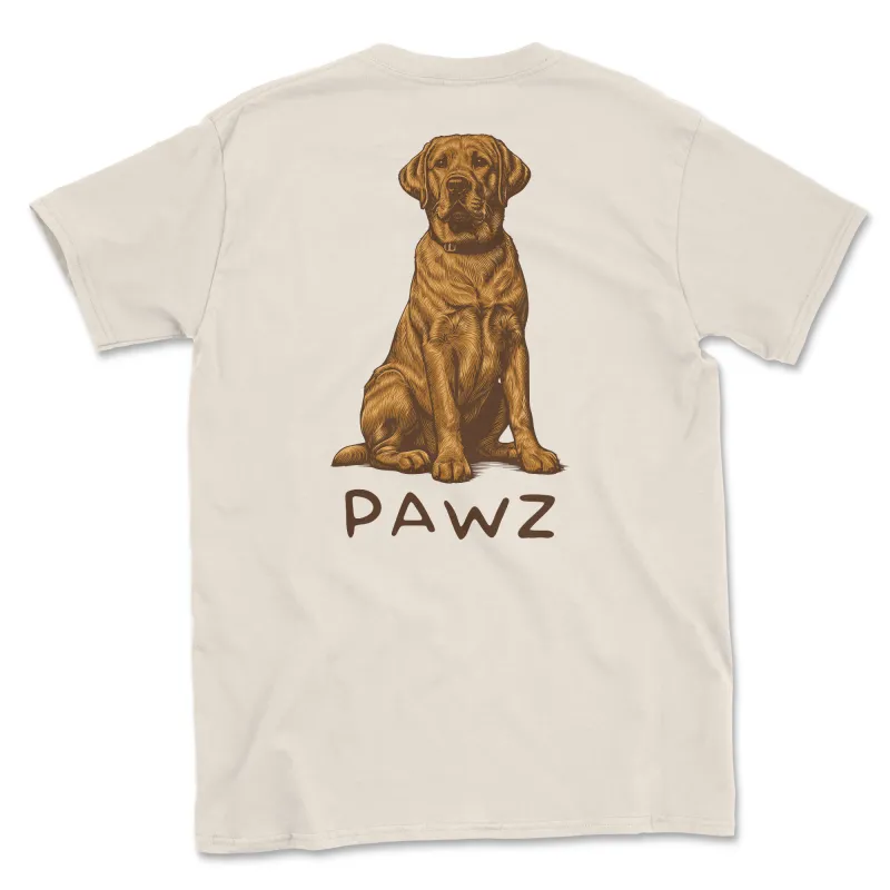 Yellow Labrador Retriever (Adult Short Sleeve T-Shirt) Super Sale sold by PAWZ
