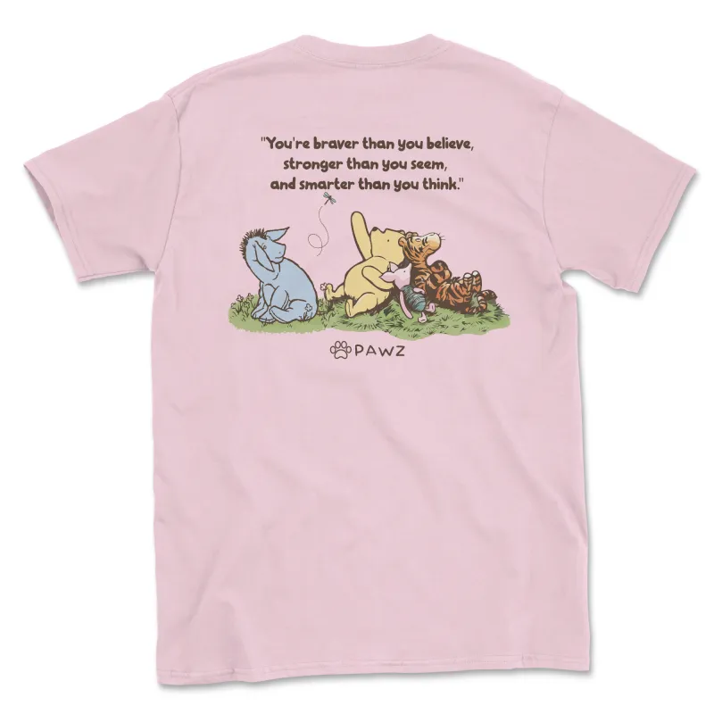 Braver, Stronger, Smarter - Light Pink (Adult Short Sleeve T-Shirt) Limited Edition sold by PAWZ