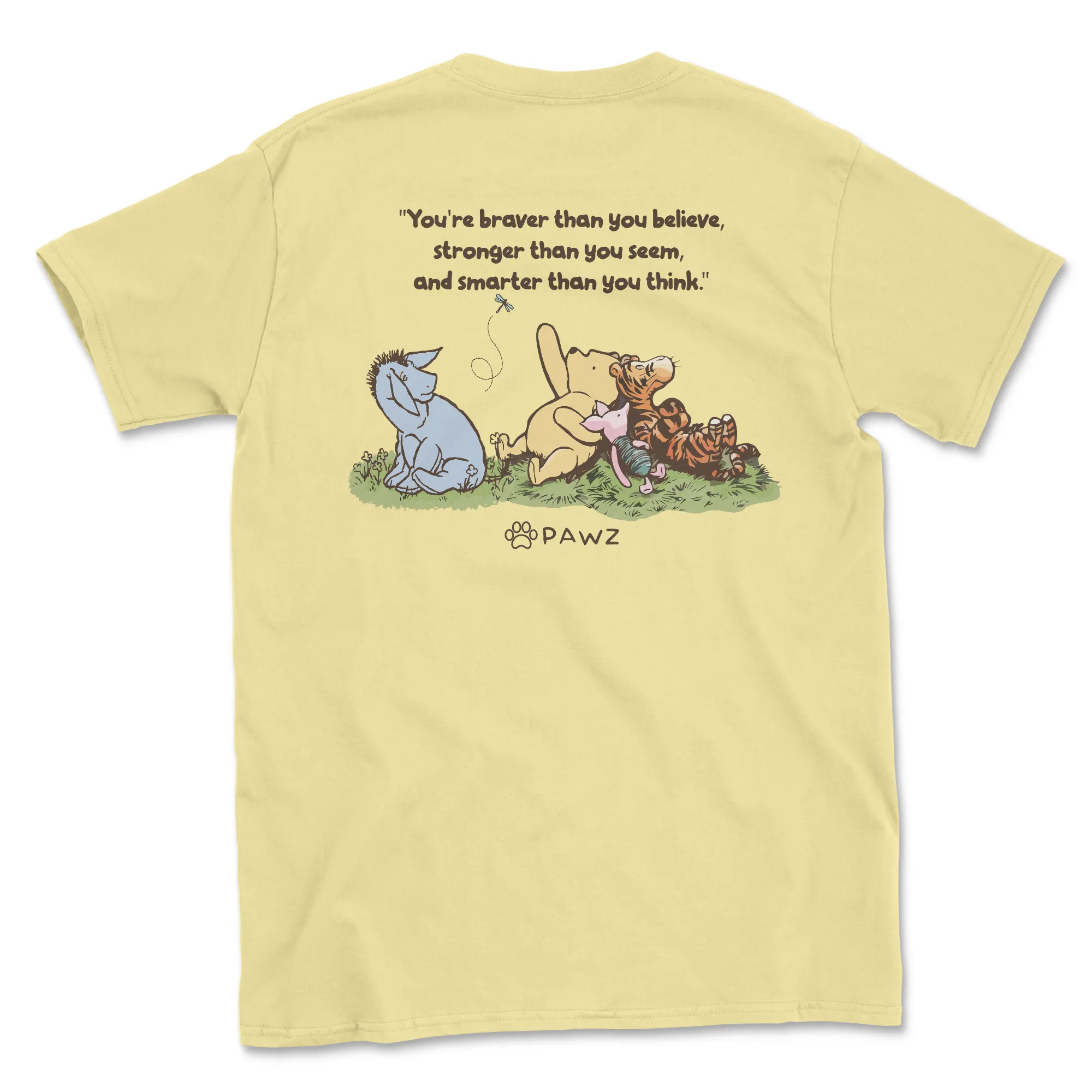 Braver, Stronger, Smarter - Yellow (Adult Short Sleeve T-Shirt) Limited Edition sold by PAWZ