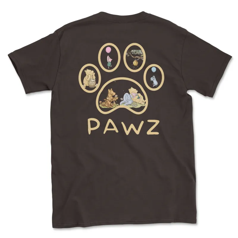 Hunny Paw - Chocolate (Adult Short Sleeve T-Shirt) Limited Edition sold by PAWZ