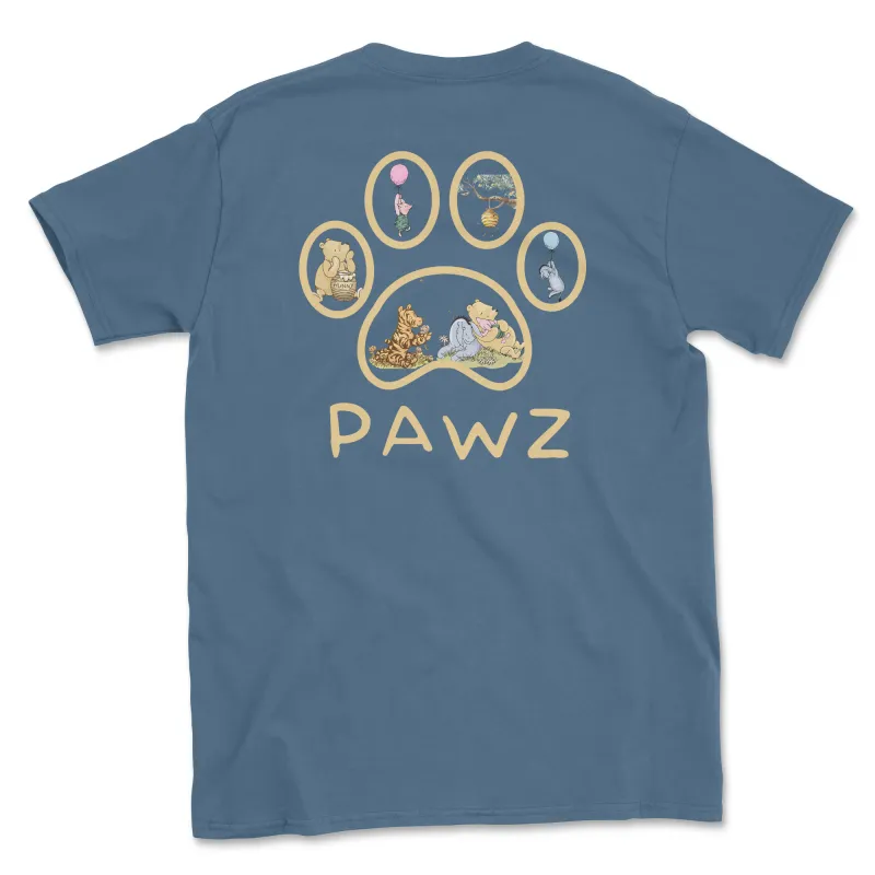 Hunny Paw - Indigo (Adult Short Sleeve T-Shirt) Limited Edition made by PAWZ