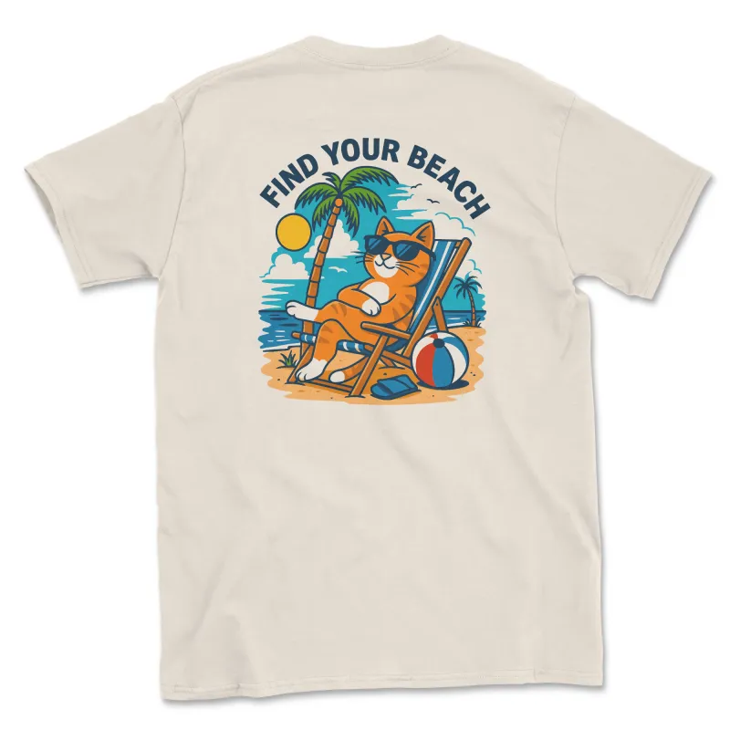 Find Your Beach (Adult Short Sleeve T-Shirt) sold by PAWZ