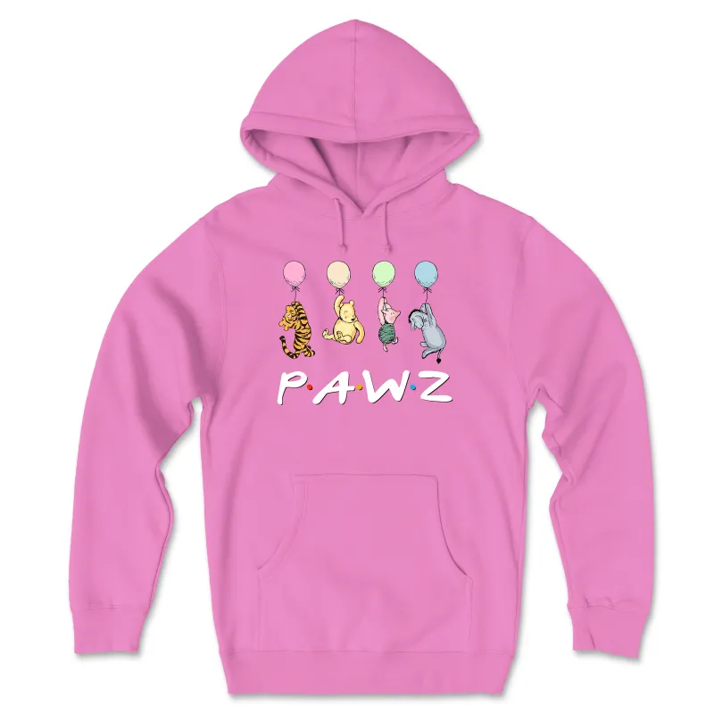 Best Friends - Hot Pink (Front Print) (Adult Hoodie) Limited Edition sold by PAWZ