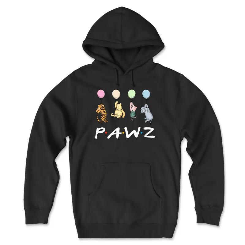 Best Friends - Black (Front Print) (Adult Hoodie) Limited Edition sold by PAWZ
