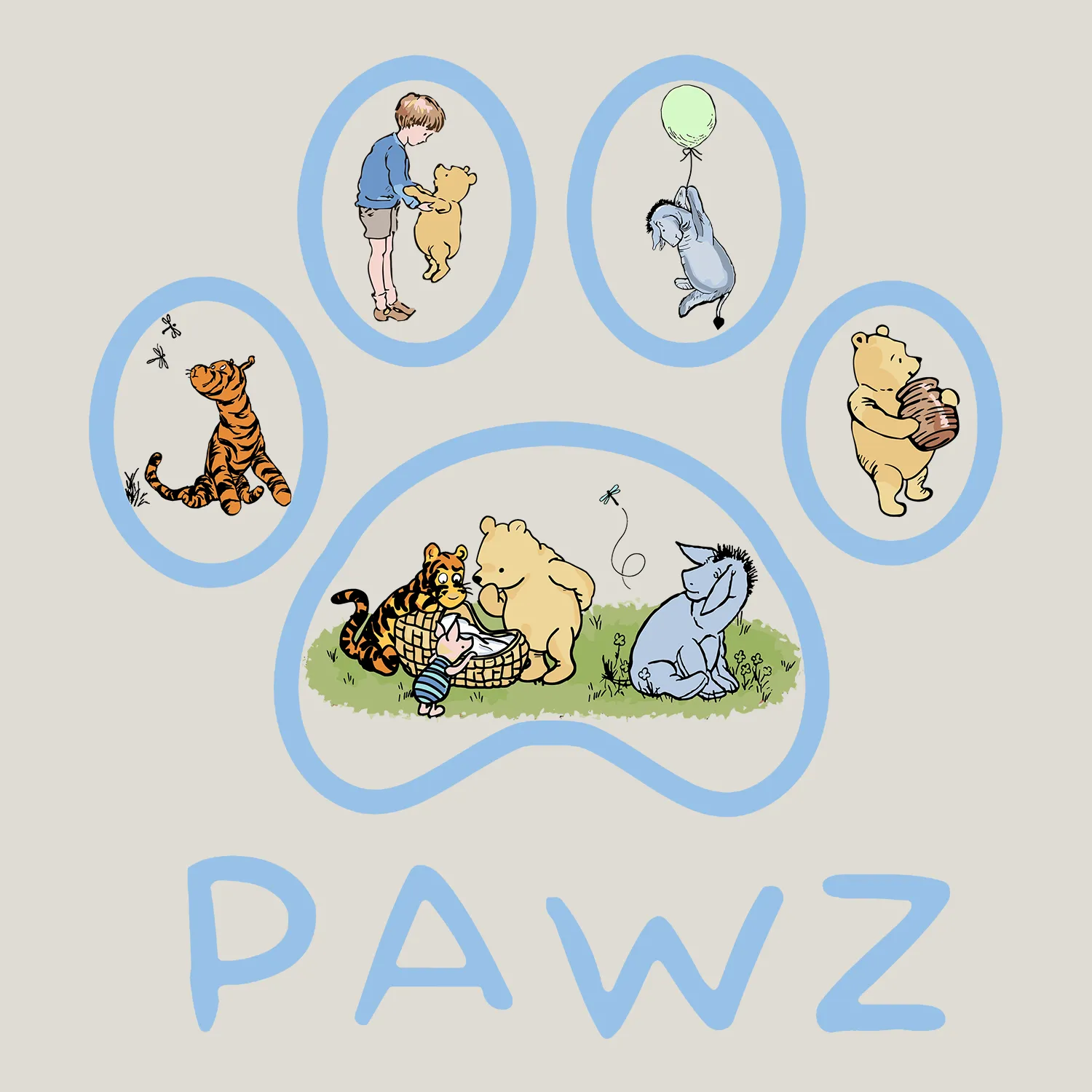 Pooh Paw (Adult Hoodie) Limited Edition sold by PAWZ product image thumbnail 3