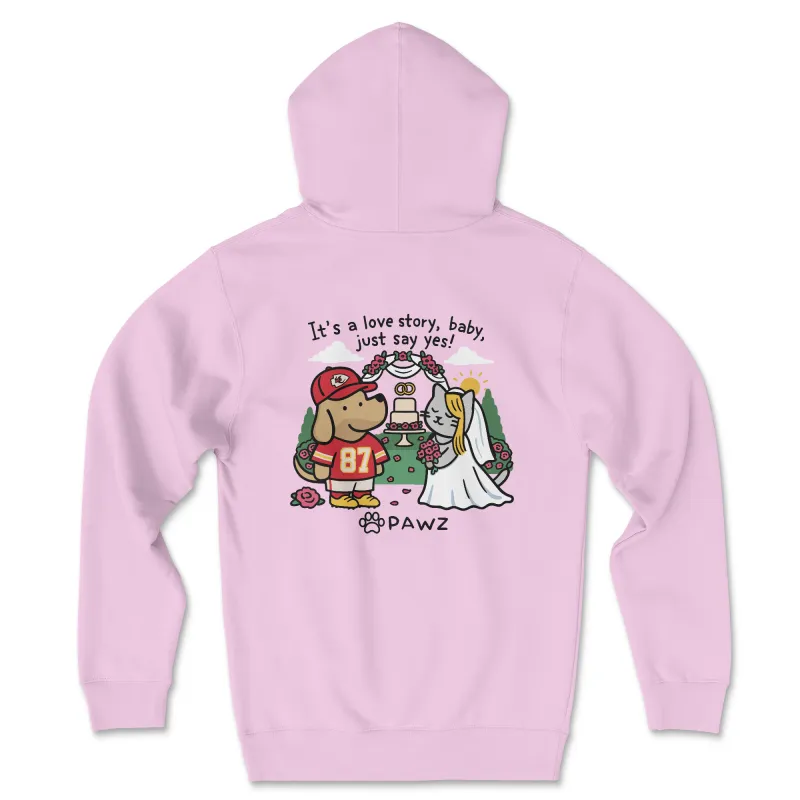 Love Story - Light Pink (Adult Hoodie) sold by PAWZ