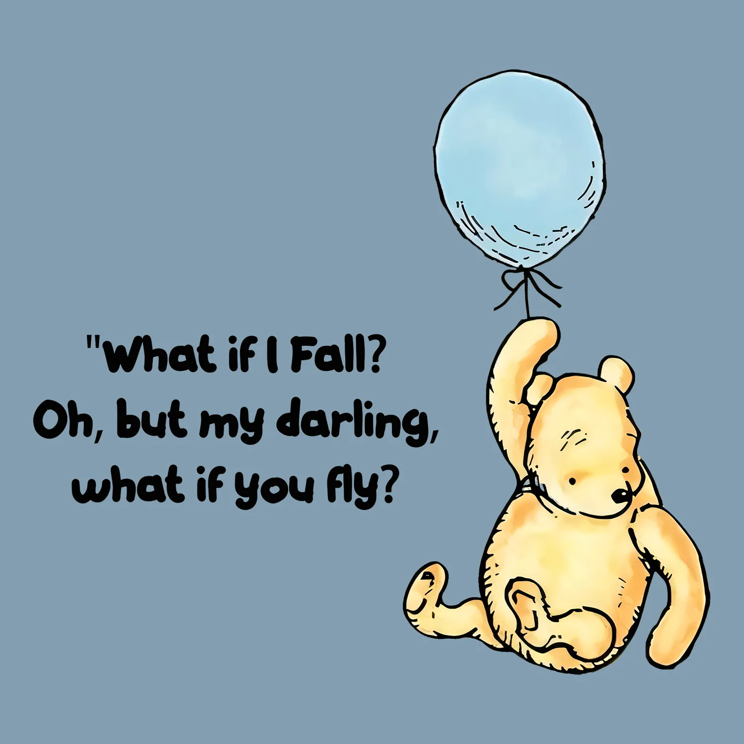 Balloon Buddy - (Stone Blue) (Adult Short Sleeve T-Shirt) sold by PAWZ product image thumbnail 3