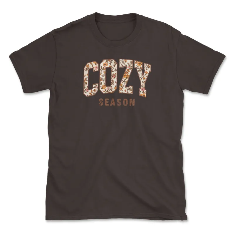 Cozy Season (Front Print) (Adult Short Sleeve T-Shirt) sold by PAWZ