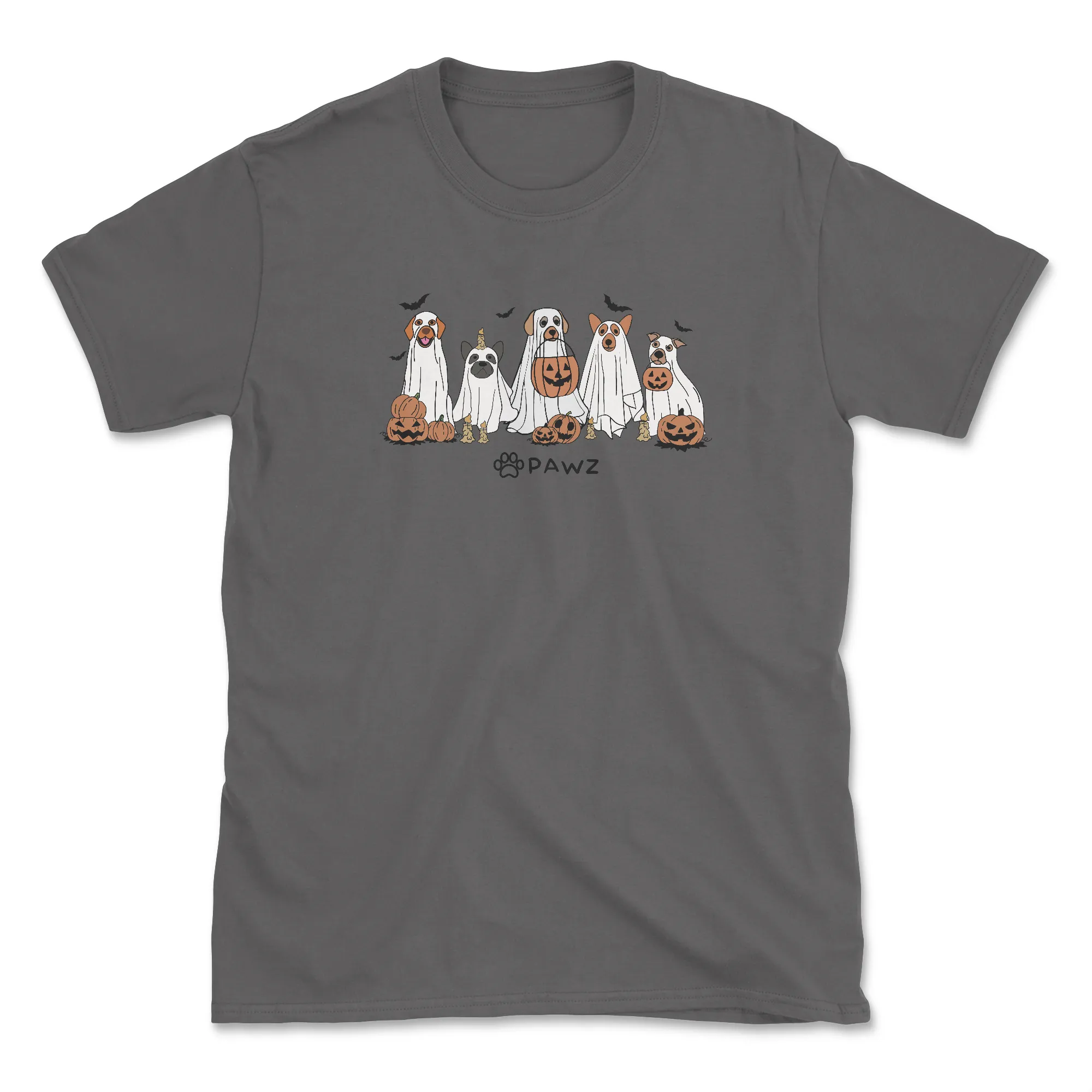 Spooky Squad (Front Print) (Adult Short Sleeve T-Shirt) sold by PAWZ