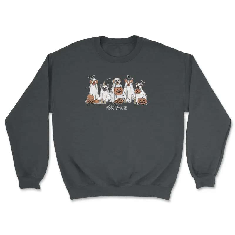 Spooky Squad (Front Print) (Adult Crewneck) sold by PAWZ