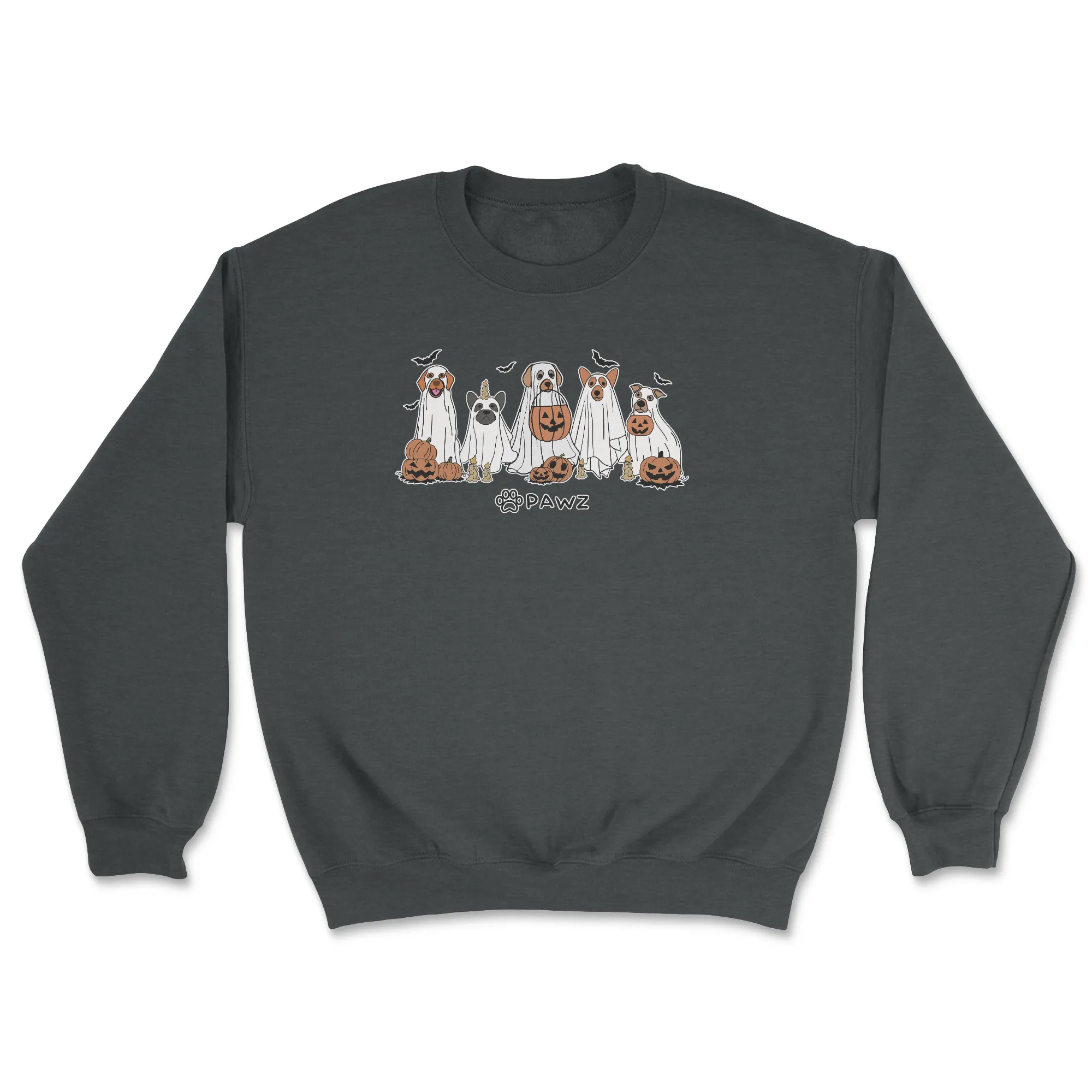 Spooky Squad (Front Print) (Adult Crewneck) sold by PAWZ