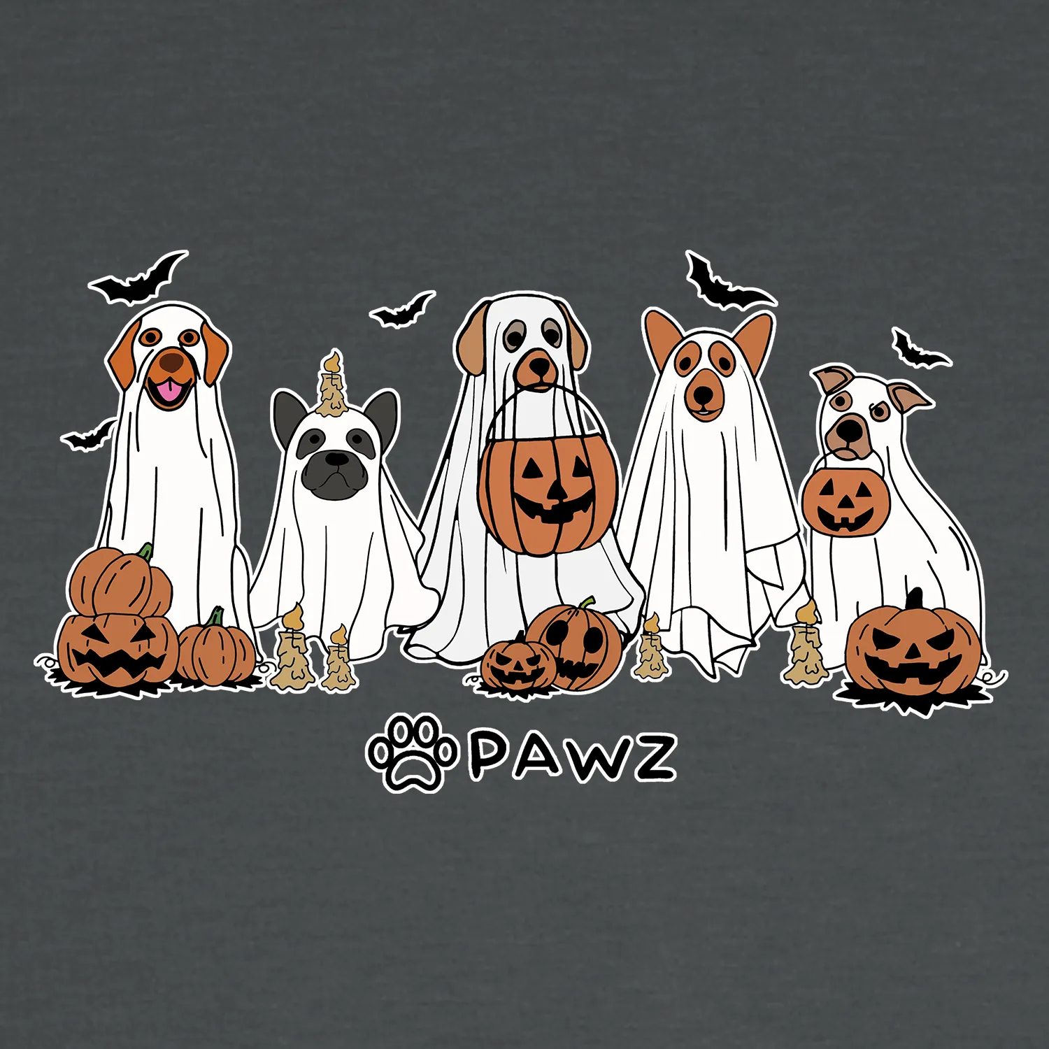 Spooky Squad (Front Print) (Adult Crewneck) sold by PAWZ product image thumbnail 2