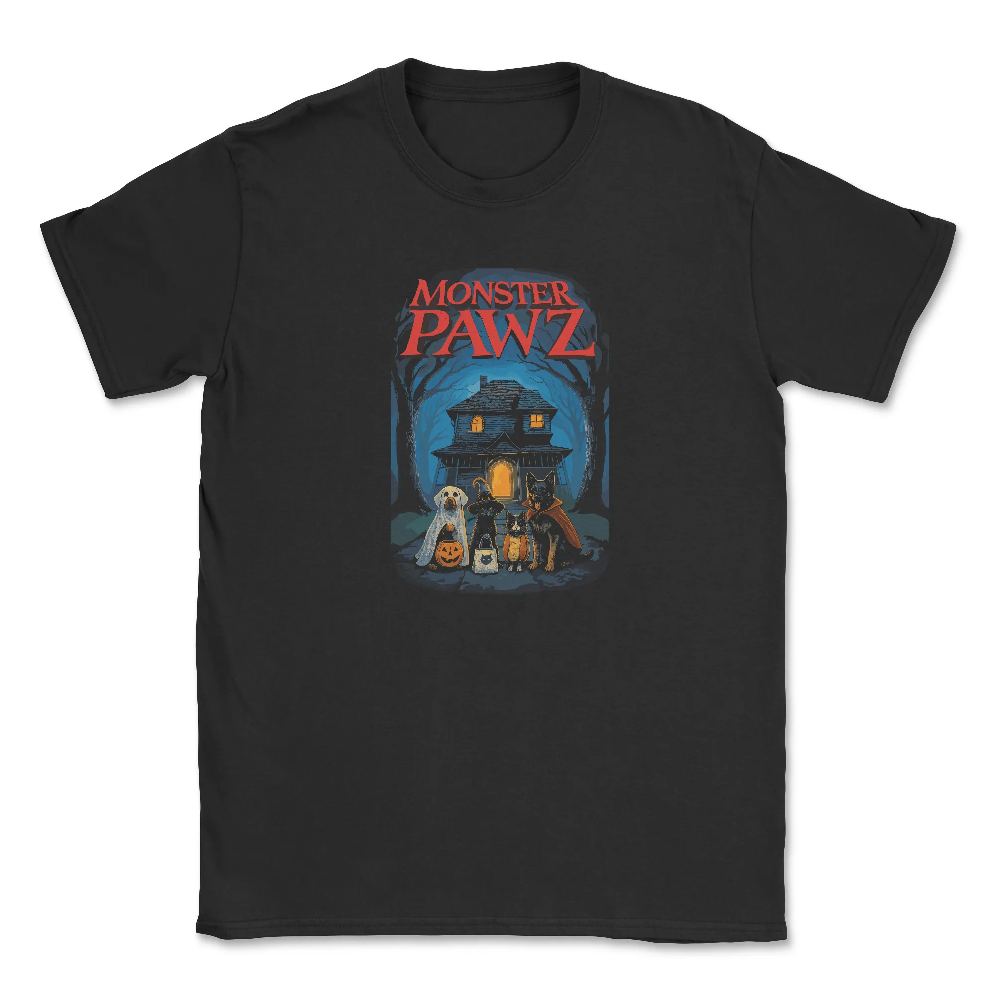 Monster Pawz (Front Print) (Adult Short Sleeve T-Shirt) sold by PAWZ
