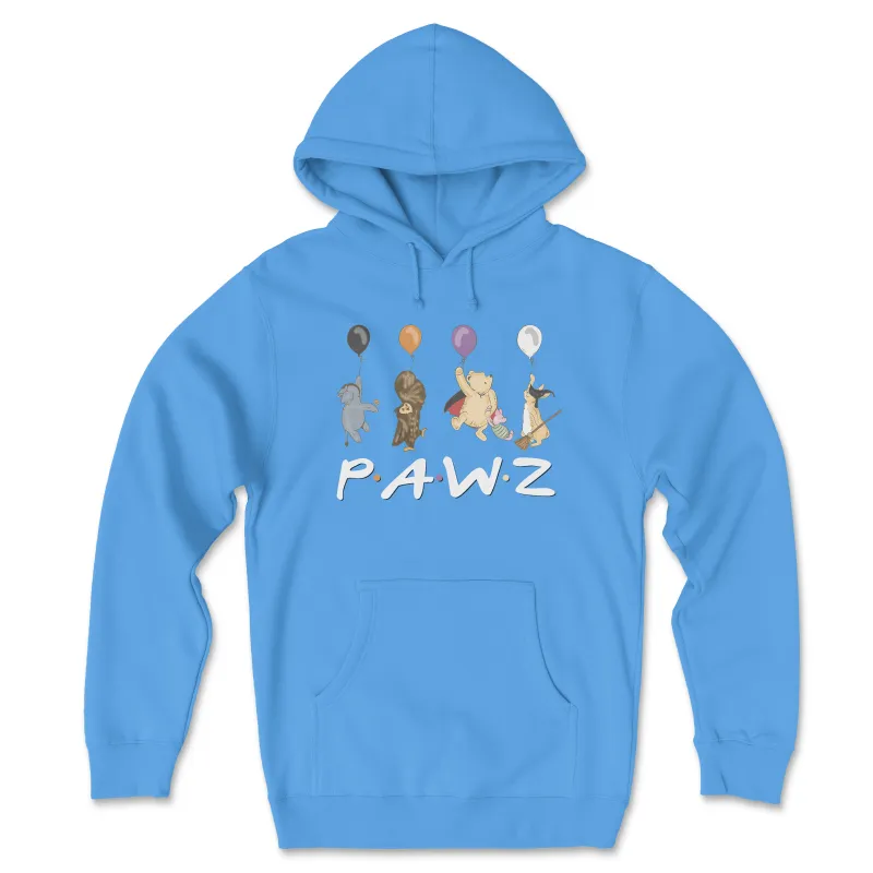 Forever Friends (Carolina Blue) (Front Print) (Adult Hoodie) sold by PAWZ