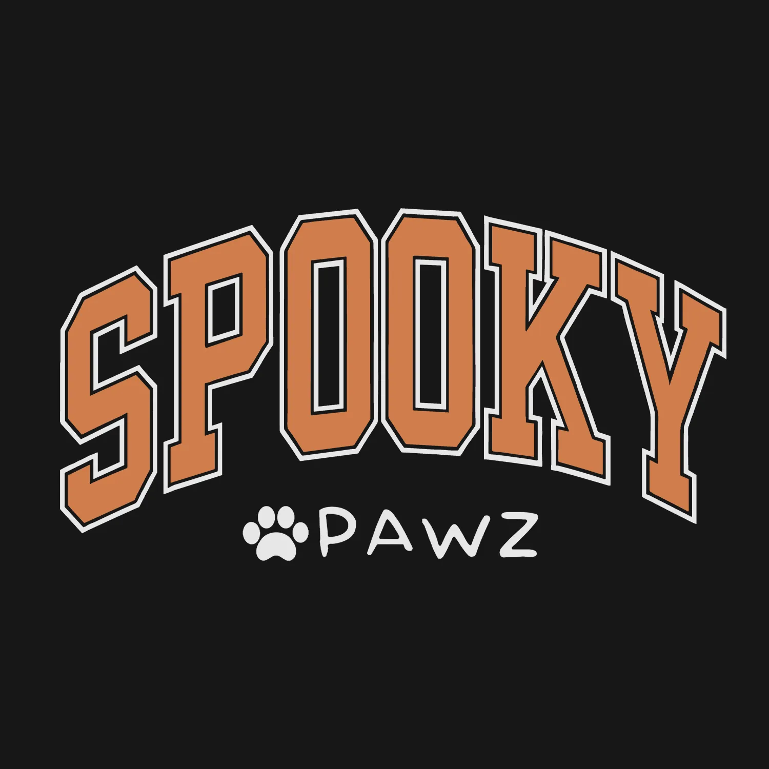 Spooky Season (Front Print) (Adult Crewneck) sold by PAWZ product image thumbnail 2