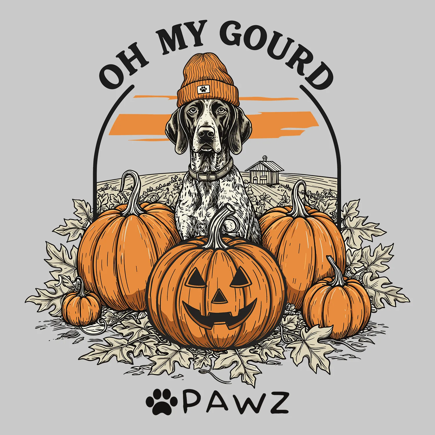 Oh My Gourd (Adult Short Sleeve T-Shirt) sold by PAWZ product image thumbnail 3