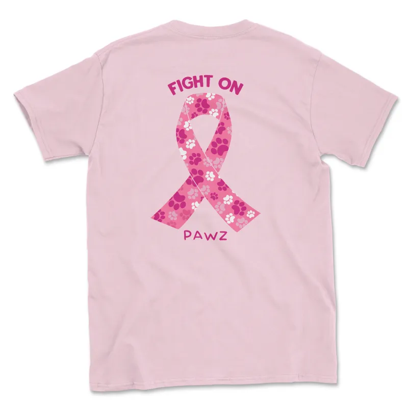Fight On Ribbon (Adult Short Sleeve T-Shirt) sold by PAWZ