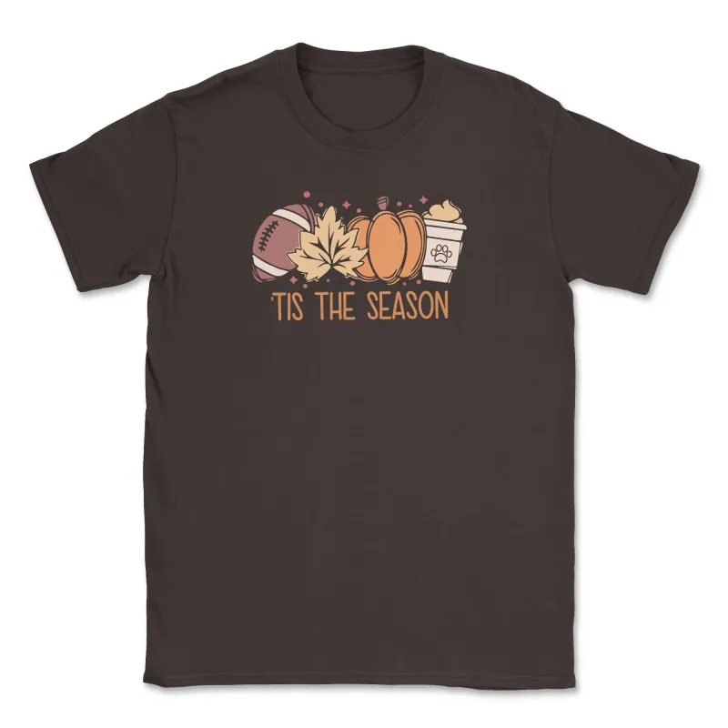 Tis The Season (Front Print) (Adult Short Sleeve T-Shirt) sold by PAWZ