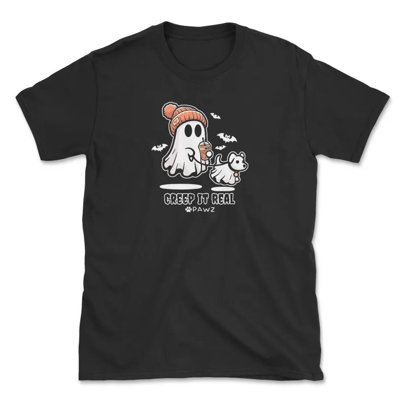 Creep It Real (Front Print) (Adult Short Sleeve T-Shirt) sold by PAWZ