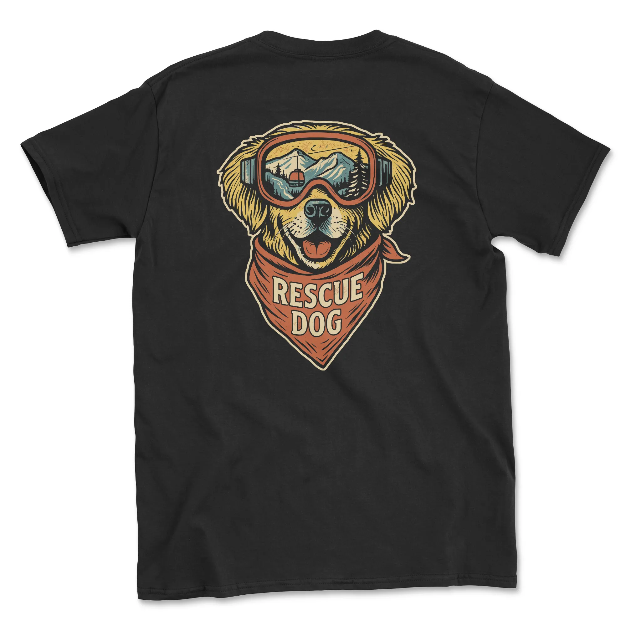 Powder Patrol (Back Print) (Adult Short Sleeve T-Shirt) sold by PAWZ