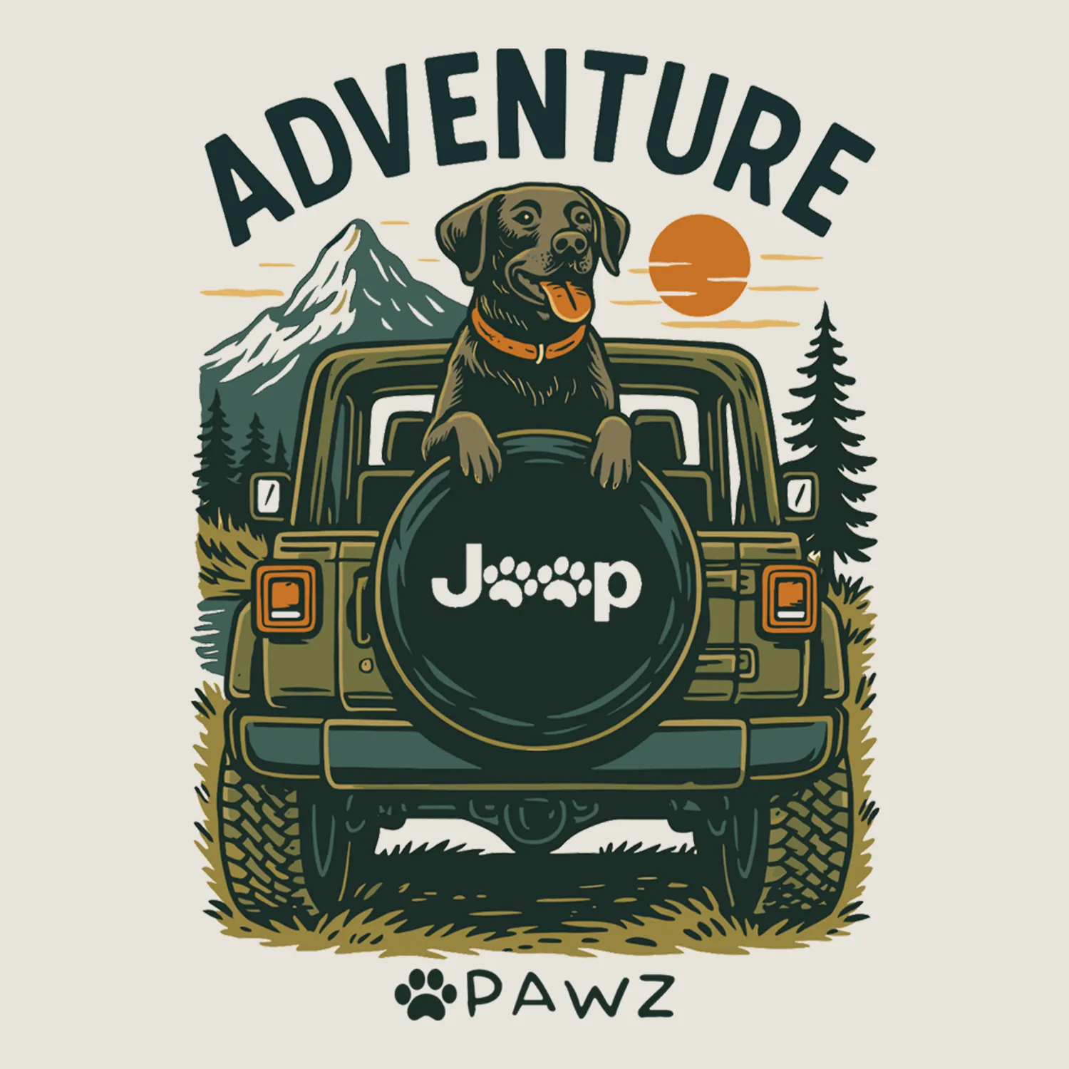 Mountain Cruiser (Adult Hoodie) sold by PAWZ product image thumbnail 3