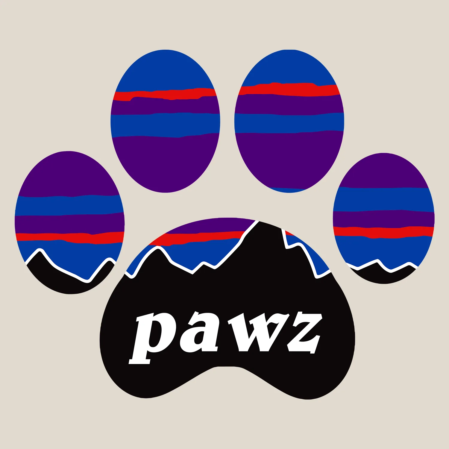 Pawz Peaks (Adult Short Sleeve T-Shirt) sold by PAWZ product image thumbnail 3