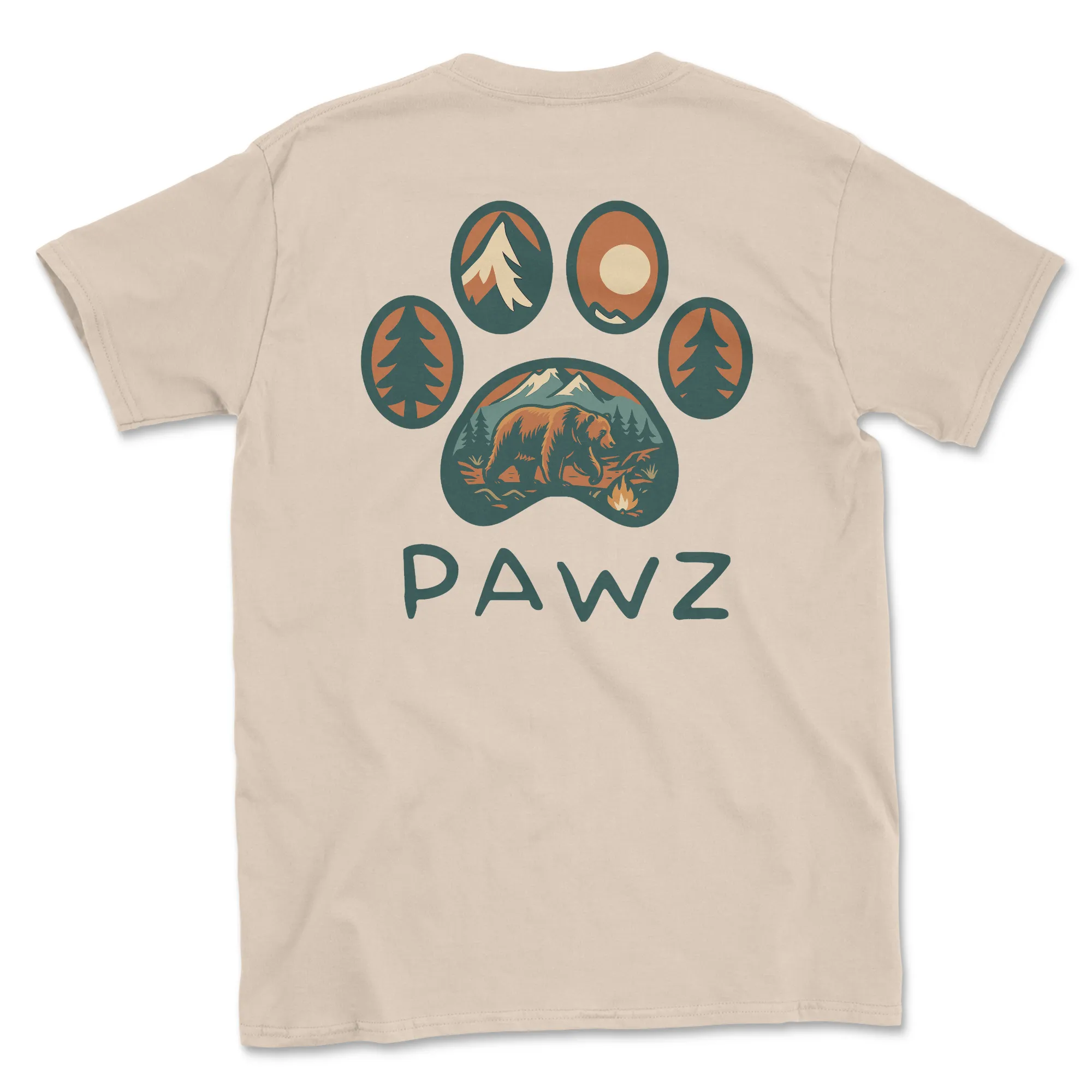 Bear Tracks (Adult Short Sleeve T-Shirt) sold by PAWZ