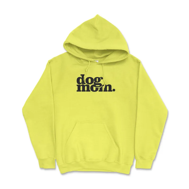 Dog Mom. - Neon Green (Super Sale) (Adult Hoodie) sold by PAWZ