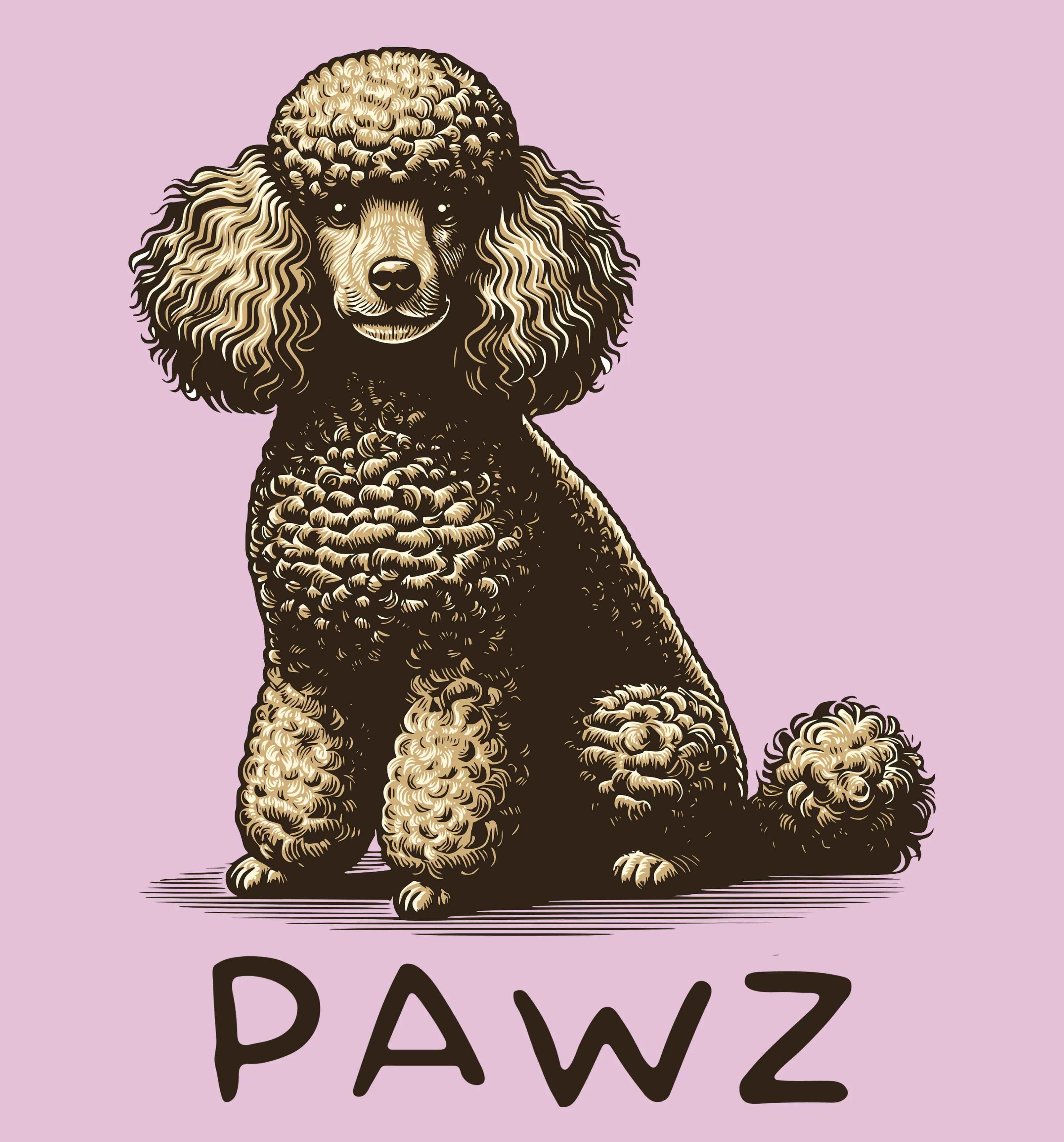 Poodle (Super Sale) (Adult Hoodie) sold by PAWZ product image thumbnail 3