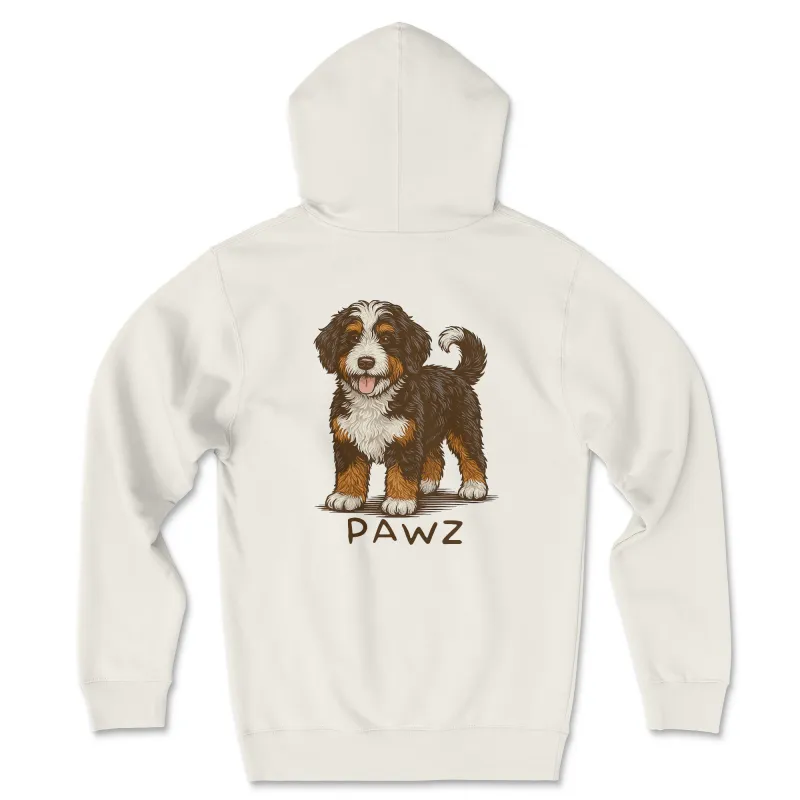 Bernedoodle (Adult Hoodie) sold by PAWZ