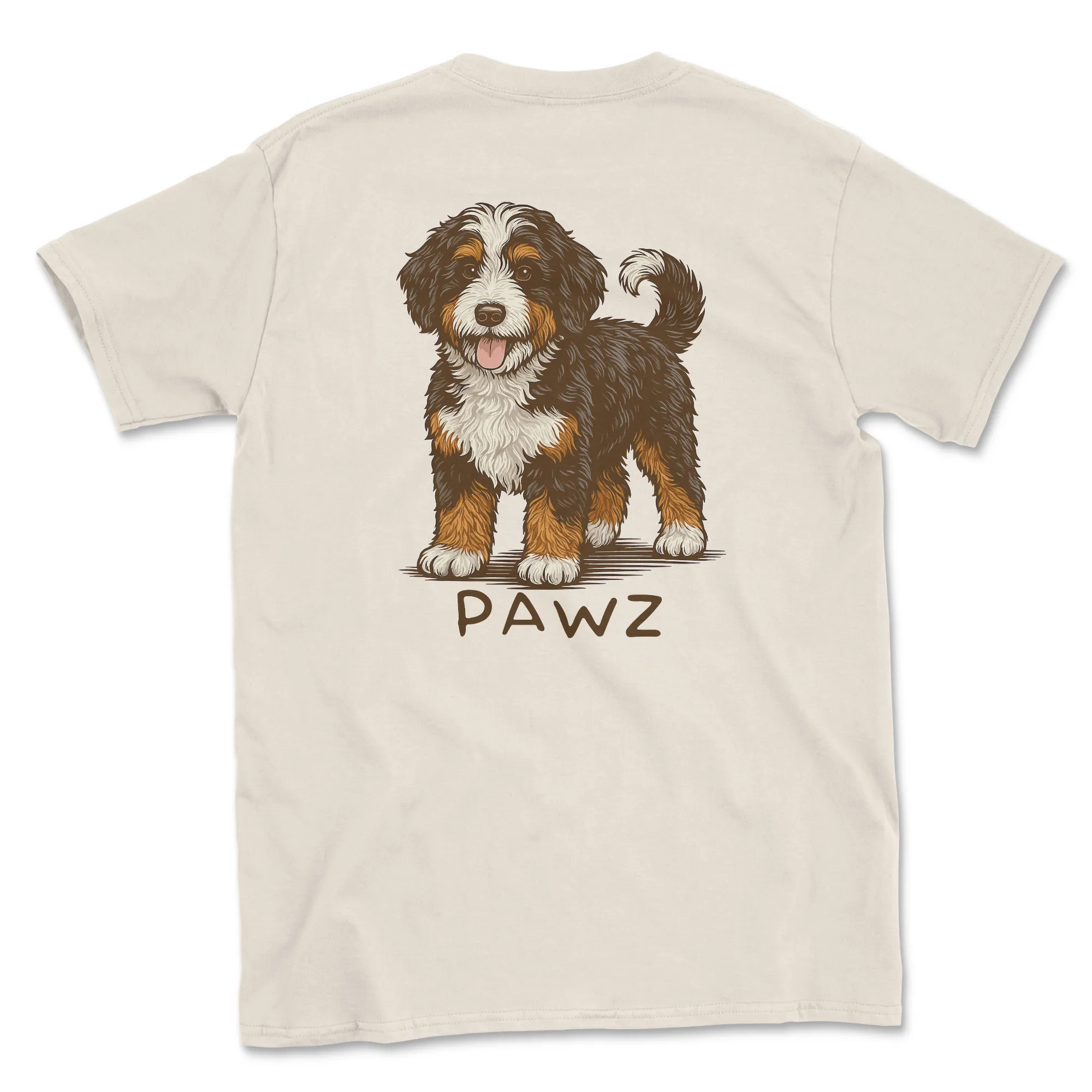 Bernedoodle (Adult Short Sleeve T-Shirt) sold by PAWZ