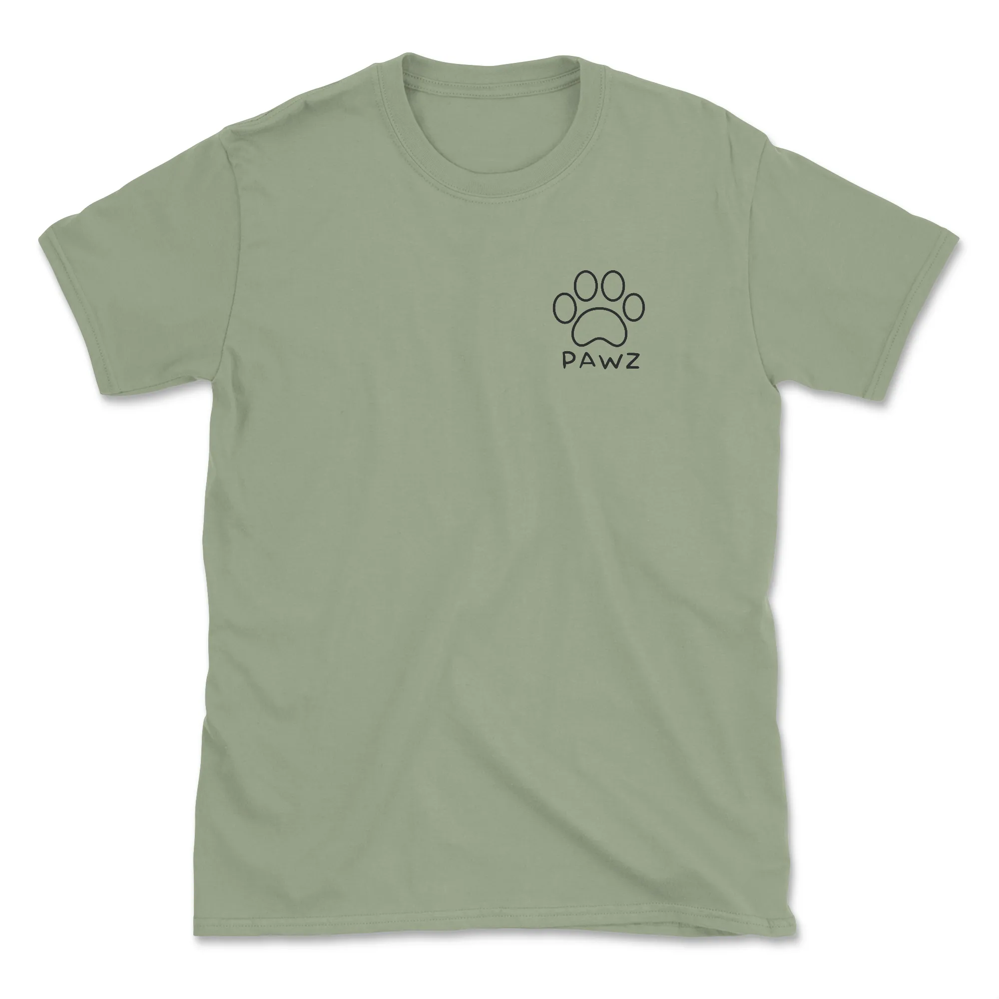 Outdoor Outline (Sage) (Adult Short Sleeve T-Shirt) sold by PAWZ product image thumbnail 2