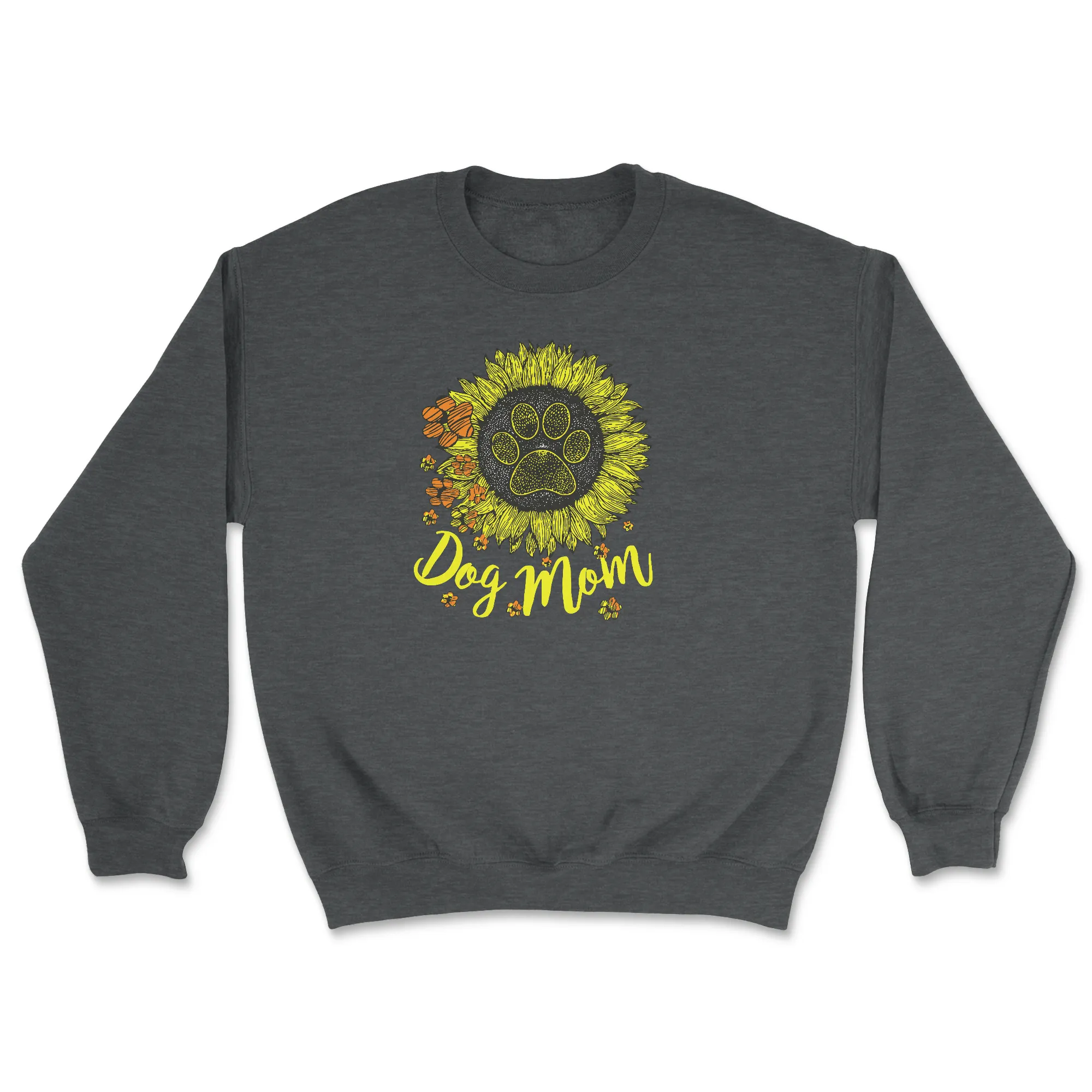Dog Mom - Sunflower Front Print (Super Sale) (Adult Crewneck) sold by PAWZ