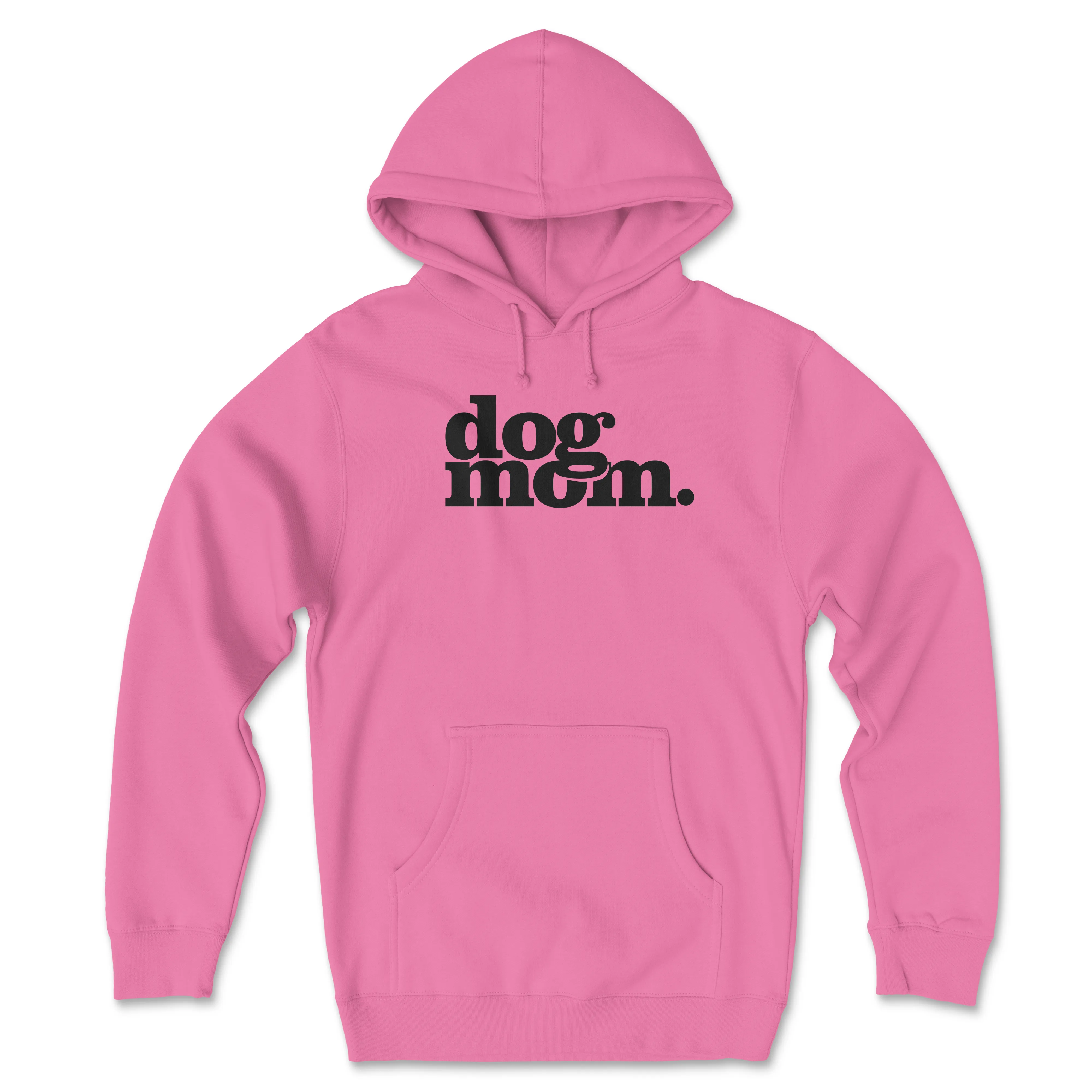 Dog Mom. - Hot Pink (Adult Hoodie) sold by PAWZ