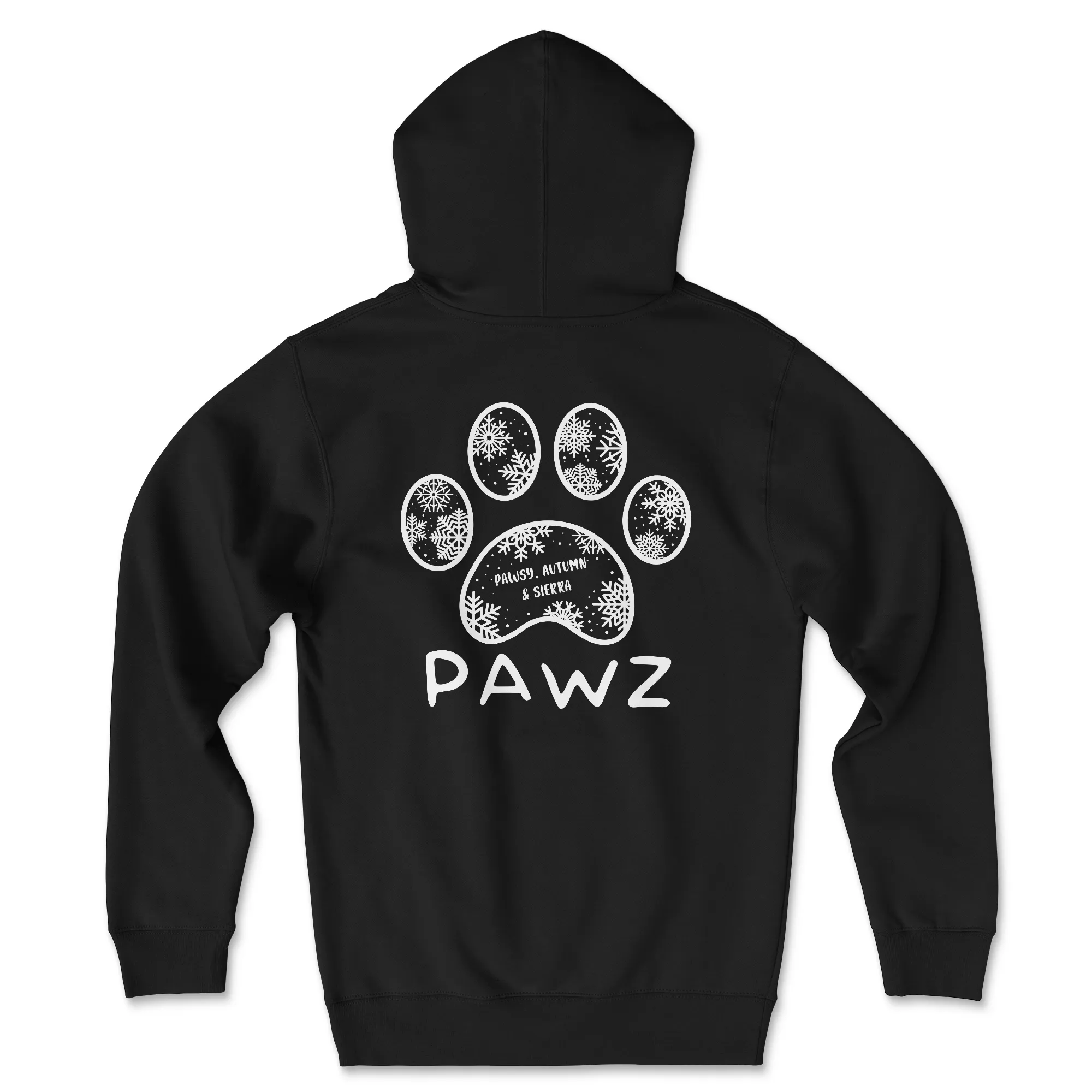 Pawsy, Autumn & Sierra Snowflake (Adult Hoodie) sold by PAWZ