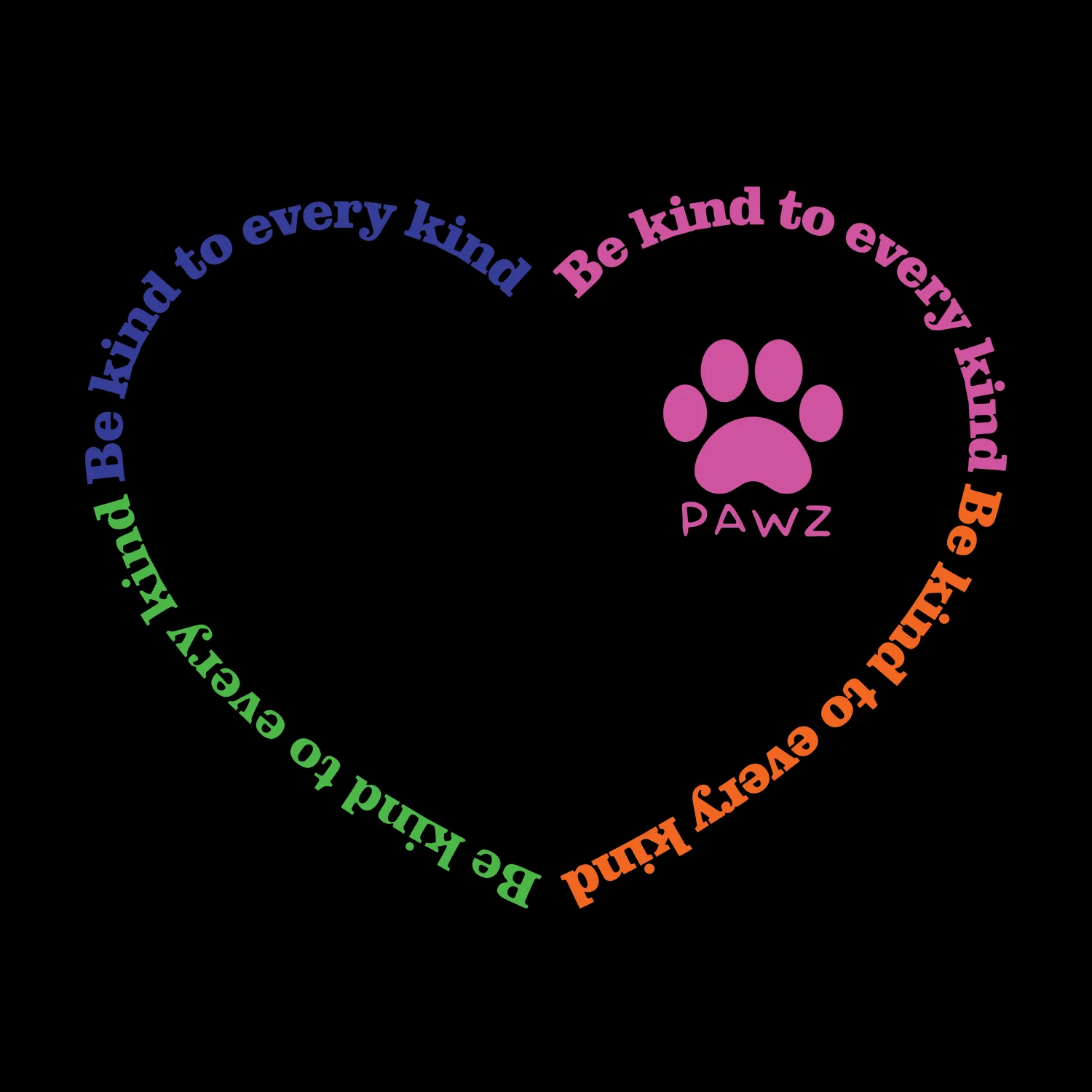 Be Kind (Adult Short Sleeve T-Shirt) sold by PAWZ product image thumbnail 3