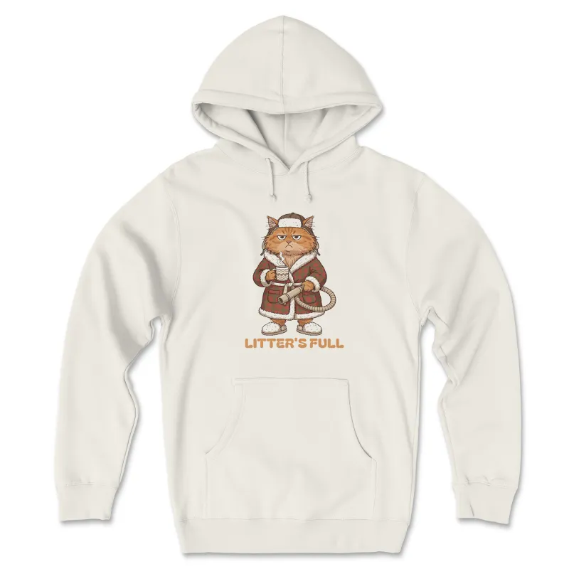 Litter's Full (Front Print) (Adult Hoodie) sold by PAWZ