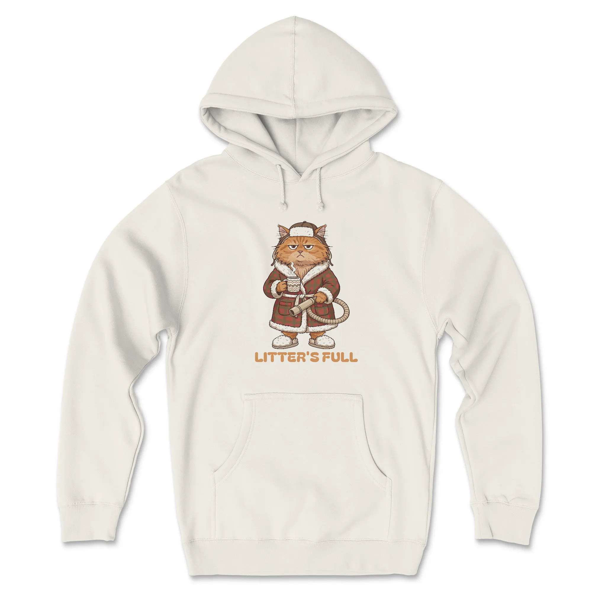 Litter's Full (Front Print) (Adult Hoodie) sold by PAWZ