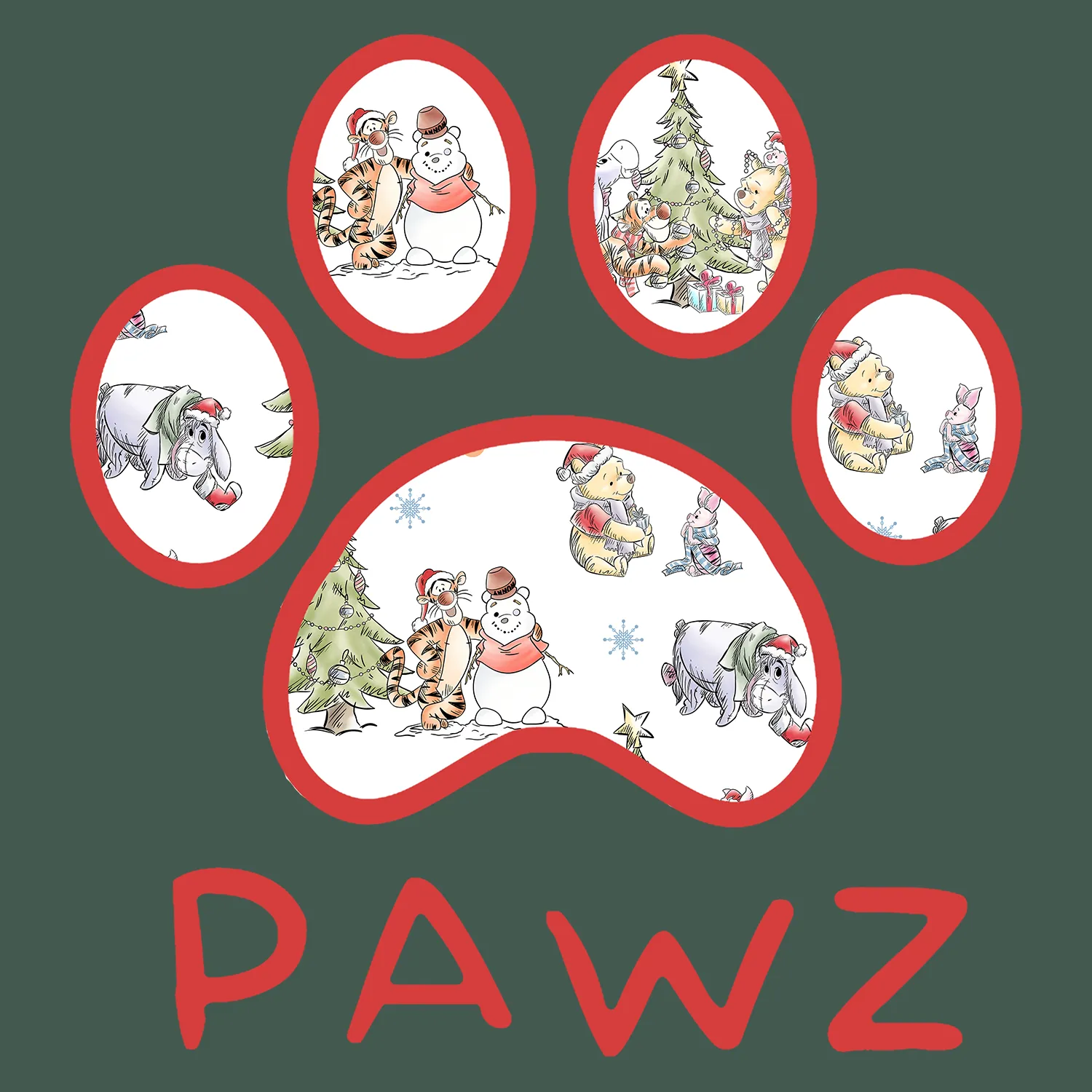 Winnie & Friends (Adult Hoodie) sold by PAWZ product image thumbnail 3