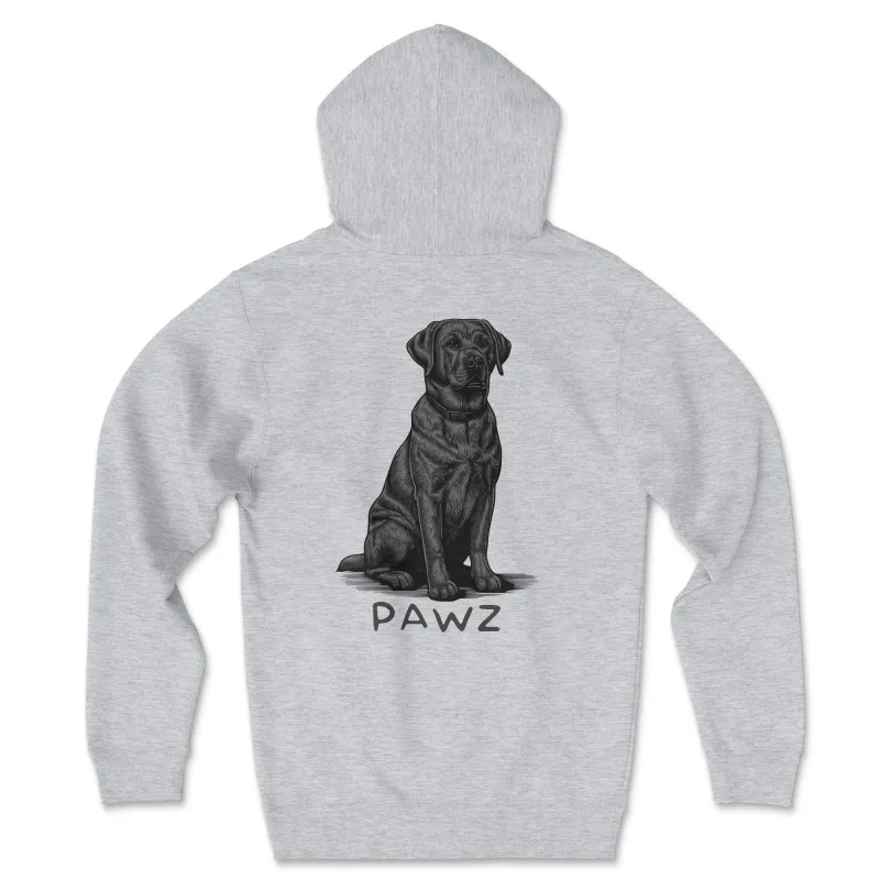 Black Labrador Retriever (Adult Hoodie) (Super Sale) sold by PAWZ