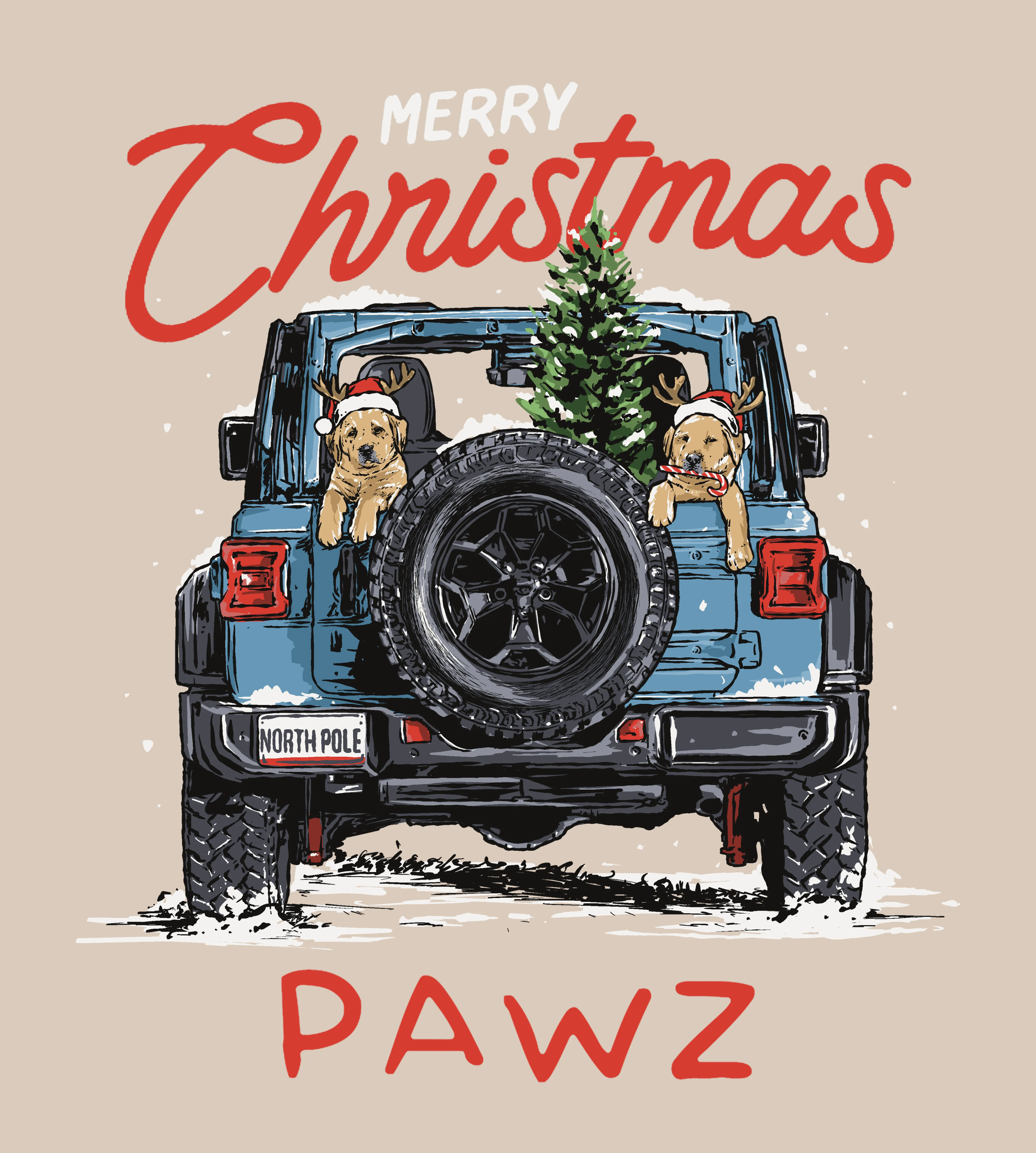 Christmas Joyride (Adult Hoodie) (Super Sale) sold by PAWZ product image thumbnail 3